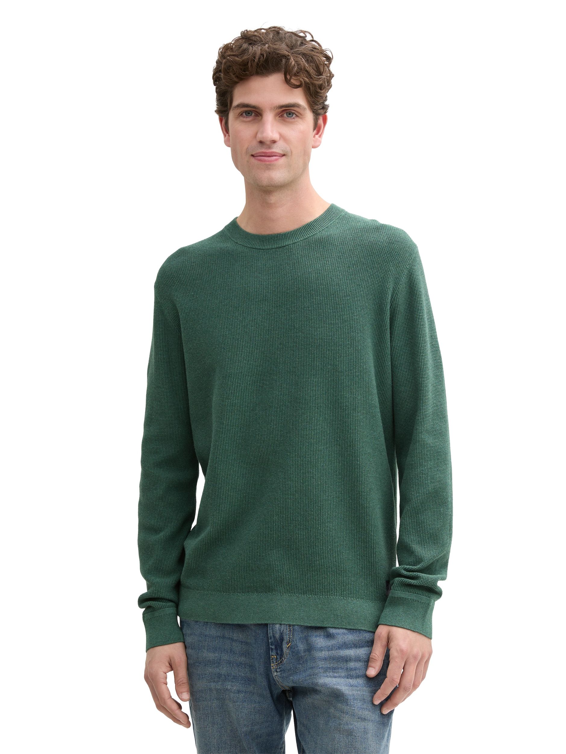 Tom Tailor |  Tom Tailor Pullover  | M | green dust melange