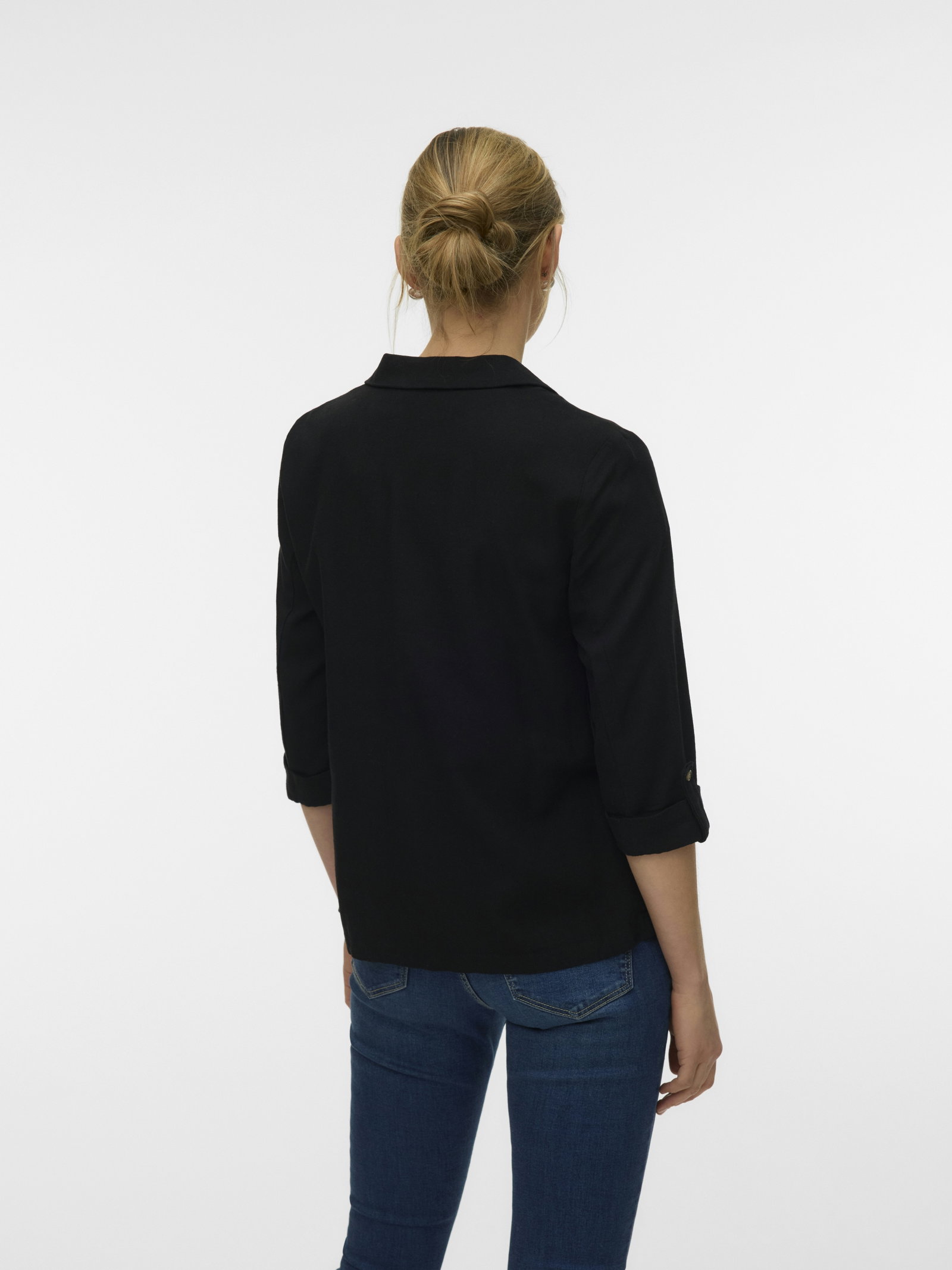 VMJESMILO 3/4 LOOSE BLAZER WVN NOOS, Black #3