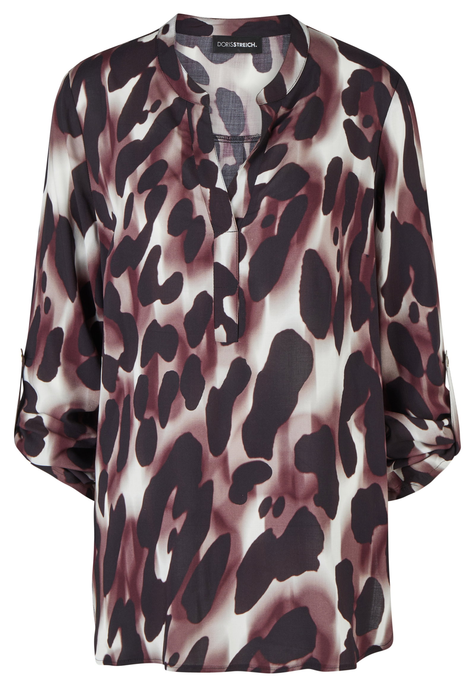 Bluse 1/1 Arm, Aubergine #1