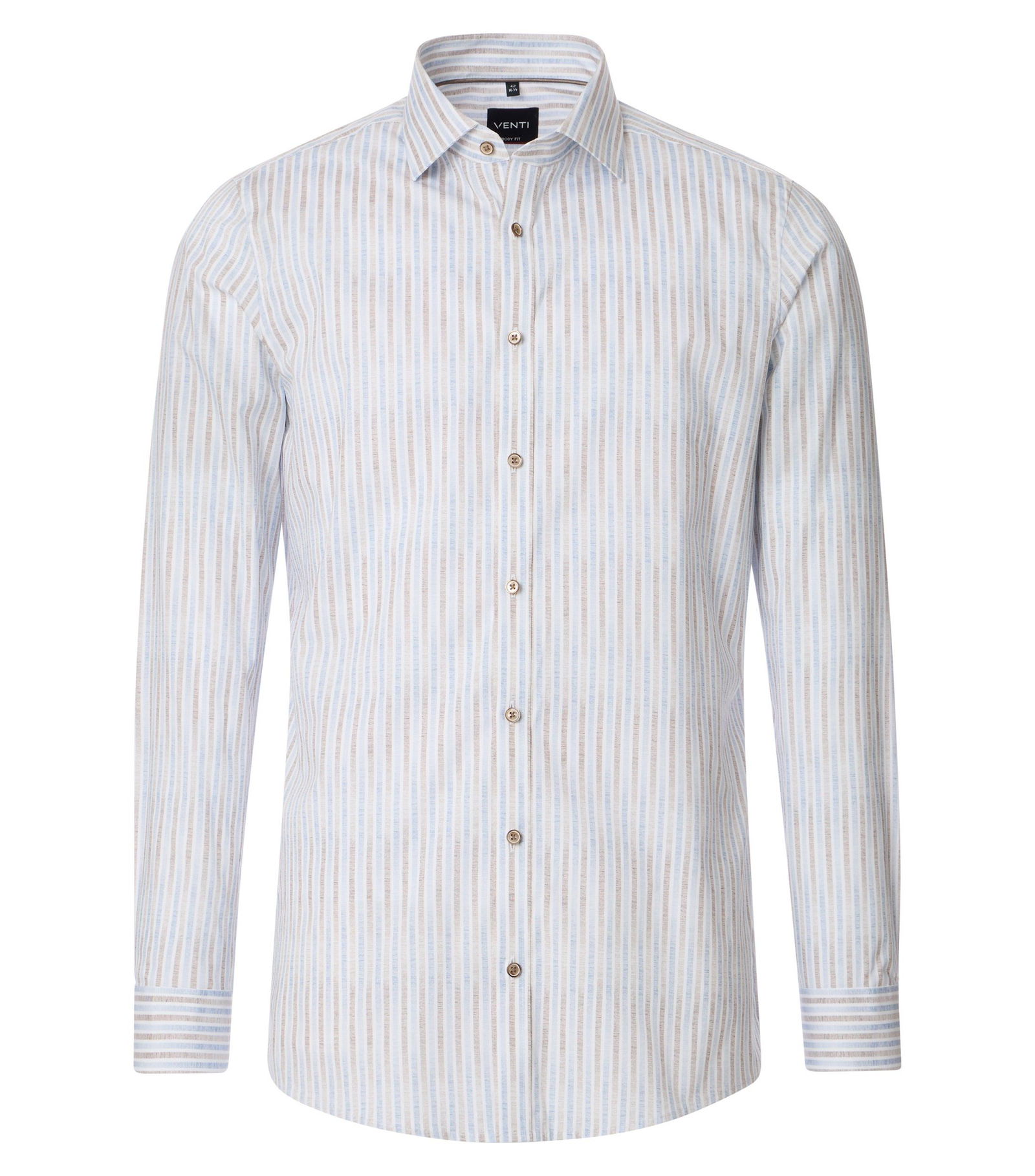 VENTI |  VENTI Hemd Modern Fit  | 42 | beige