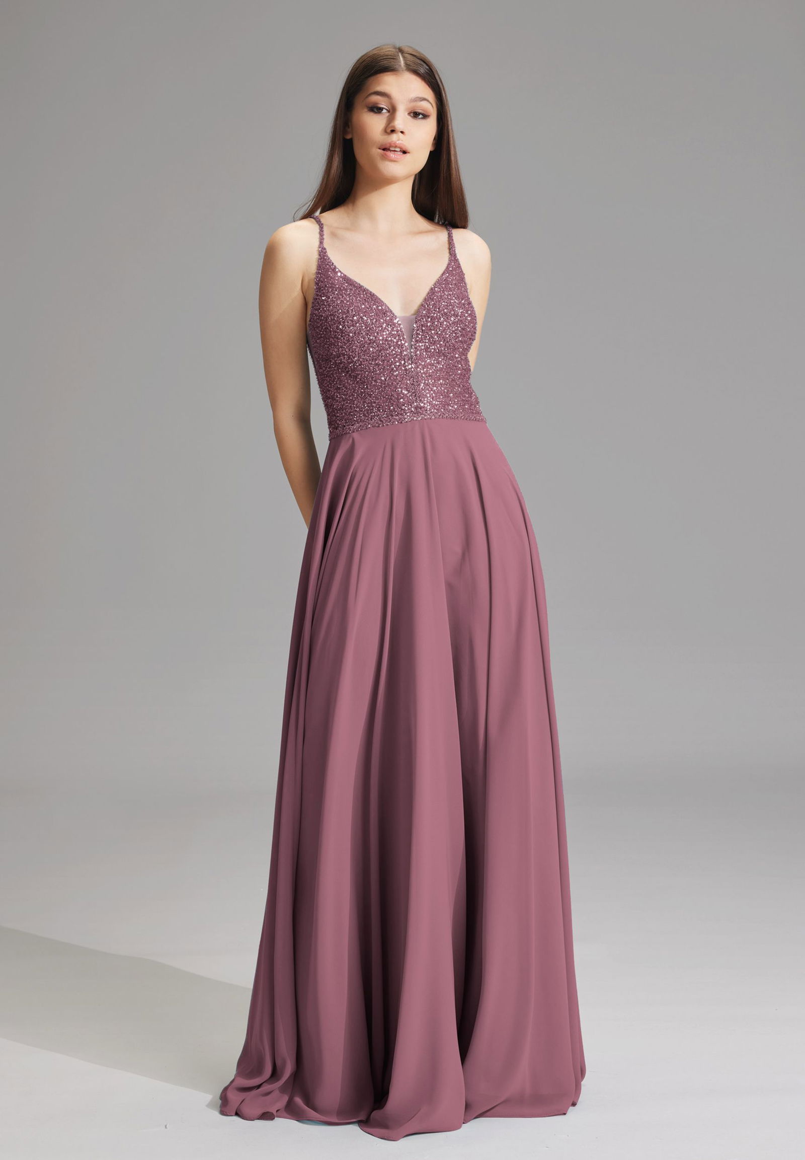 Hey Kyla Abendkleid aus Materialmix
