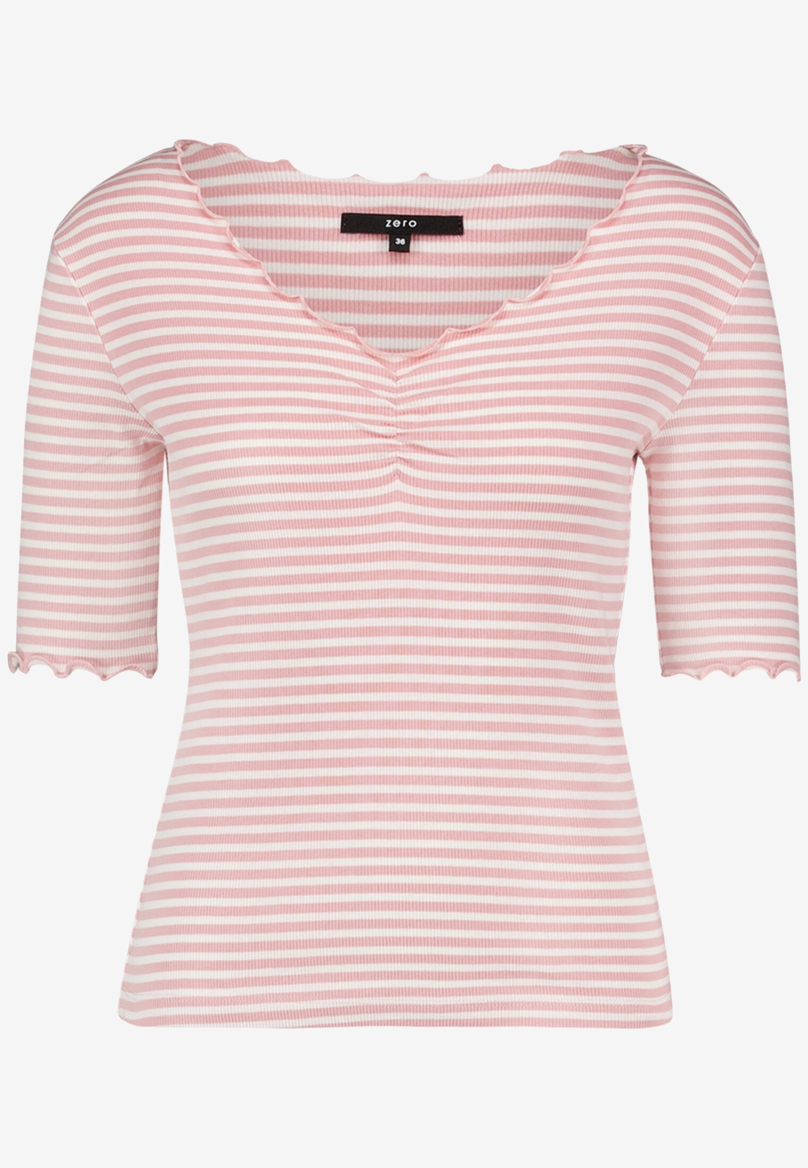 Shirt Kurz 1/2 Arm, Rosé/Cream #1