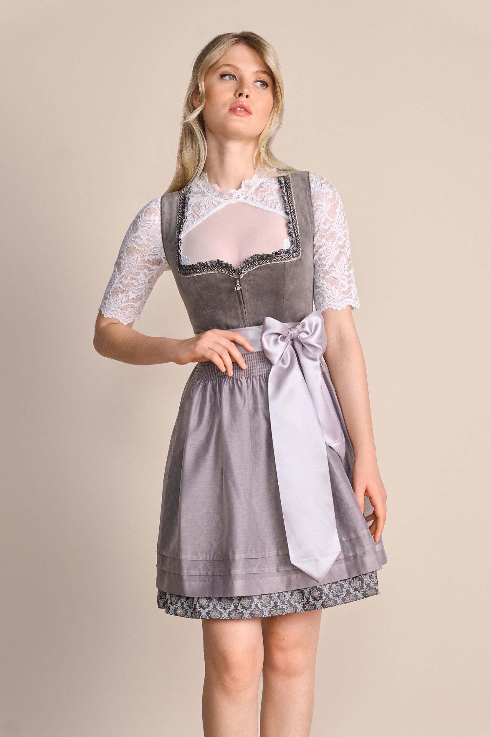 Krüger |  Dirndl kurz | 34 | grau