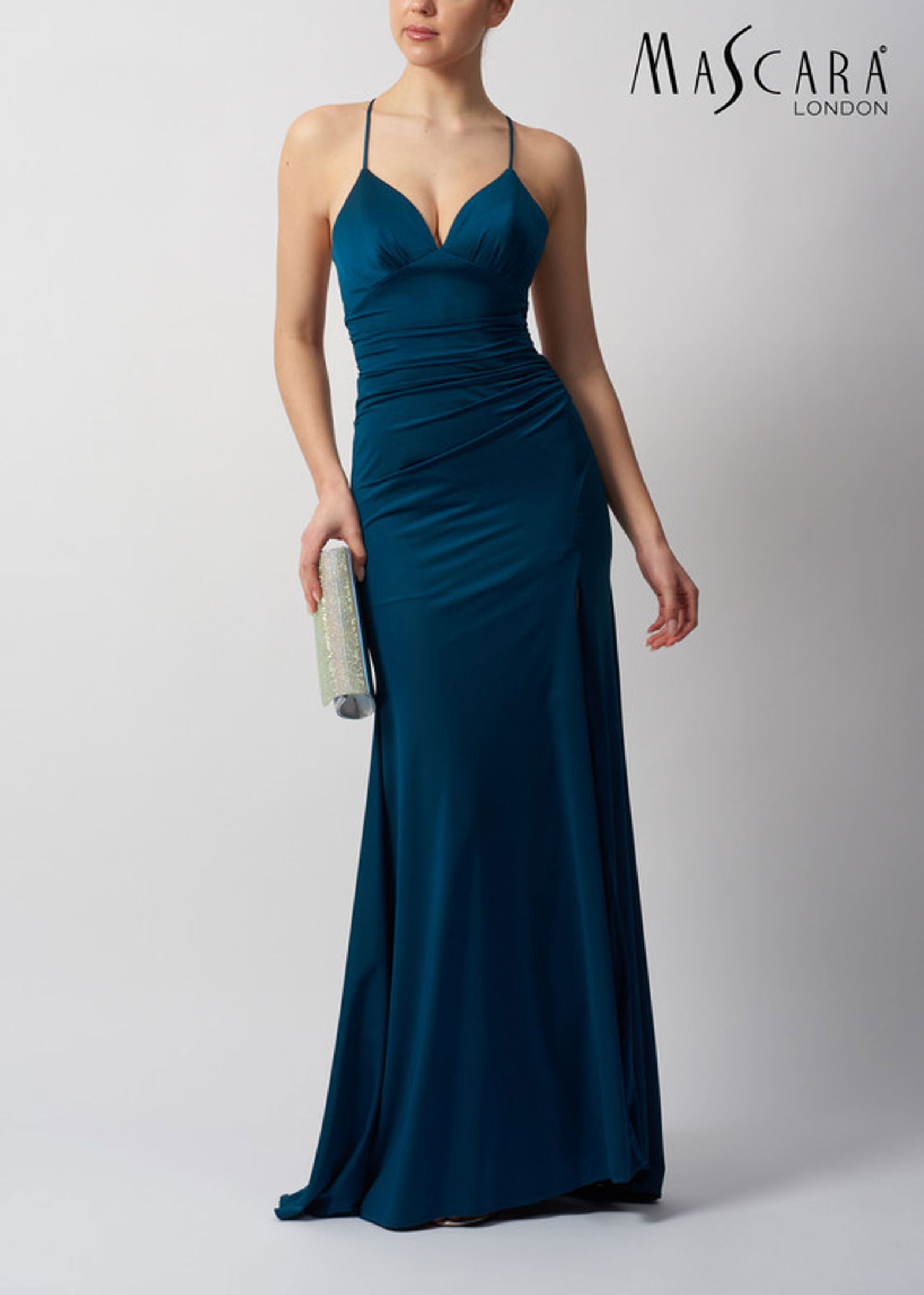 Mascara London |  Mascara London Langes Kleid  | 40 | Blau