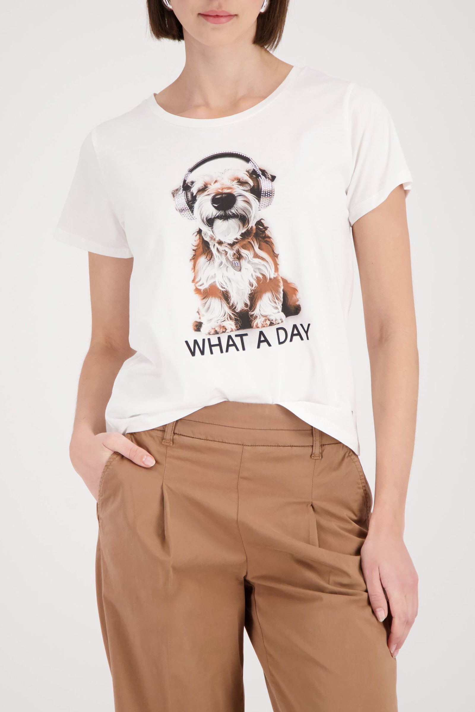 Monari |  T-Shirt, cream | 36