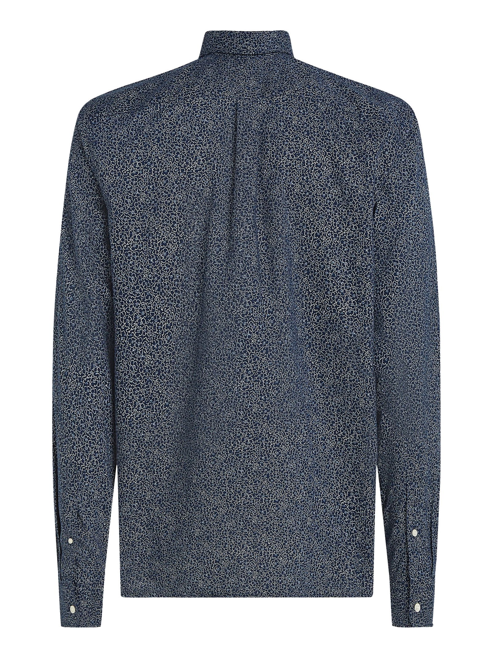  |  FLEX POPLIN LINR FLORAL RF SHIRT | XL | dark night navy big check