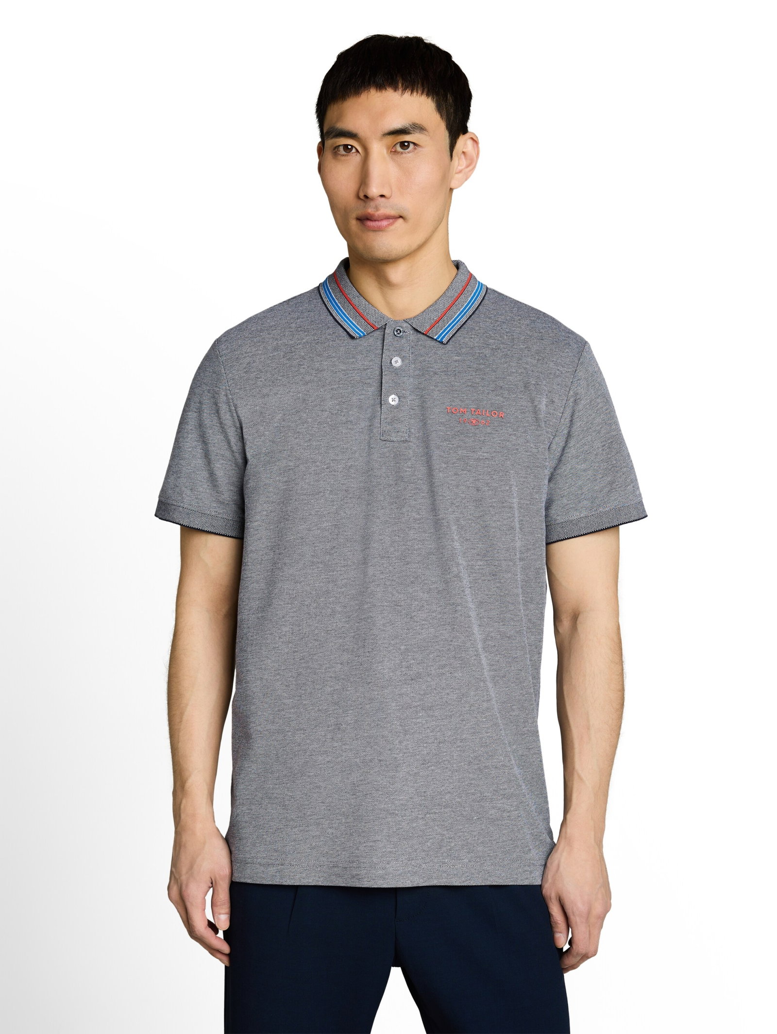contrast polo, sky captain blue #6