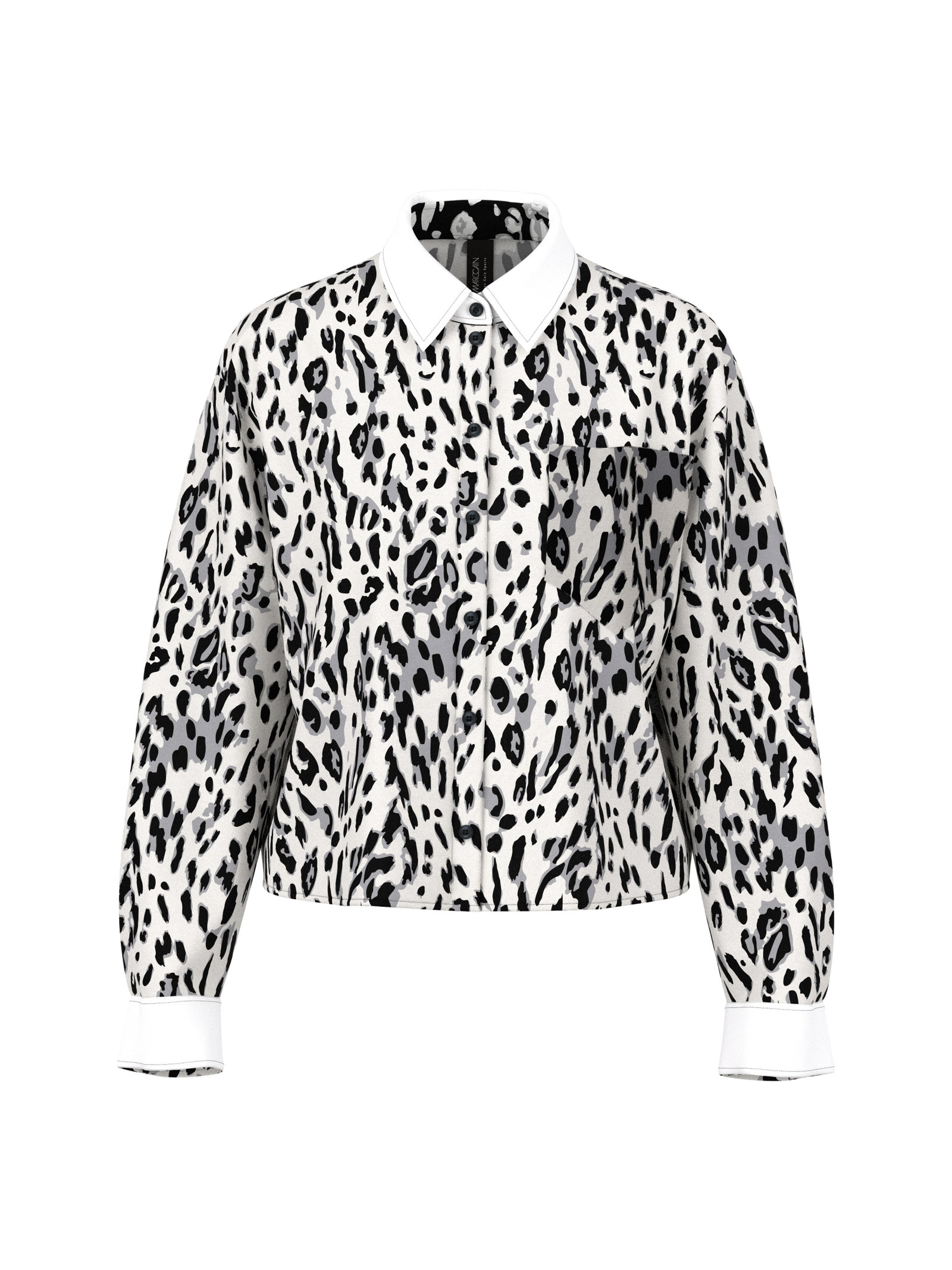 Bluse, white and black #1