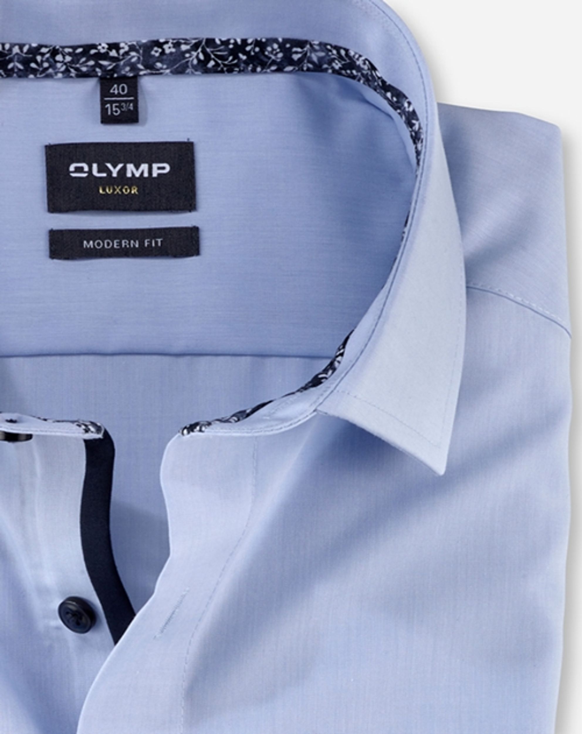 Olymp |  Olymp Hemd Modern Fit  | 44 | bleu