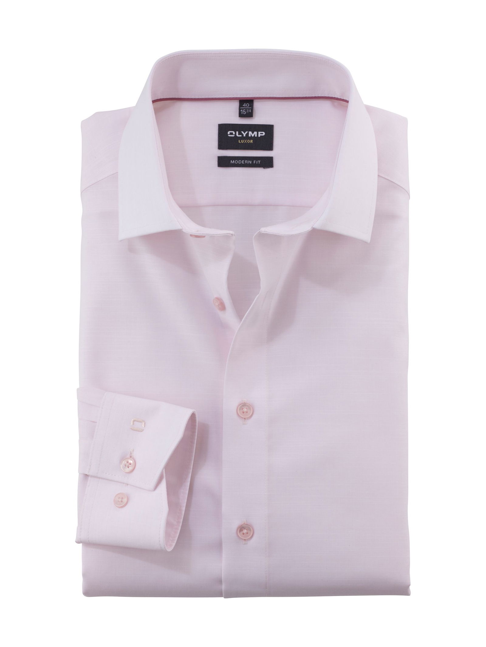 Olymp | Olymp Hemd Modern Fit | 42 | hellrosé