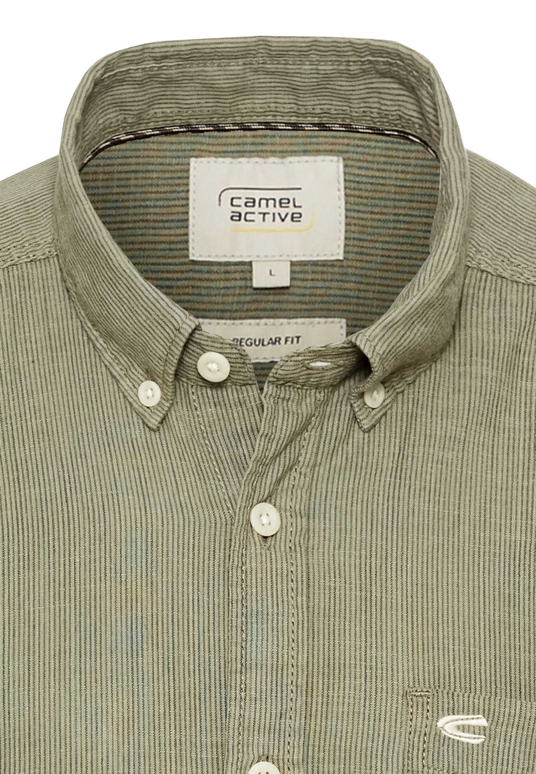 Camel Active |  Camel Active Hemd Regular Fit  | 4XL | khaki