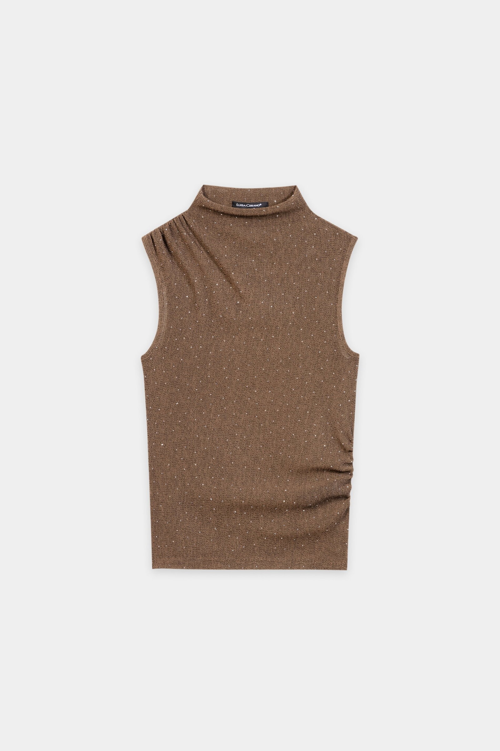 Glanz-Turtleneck-Top, the ethnic print #1