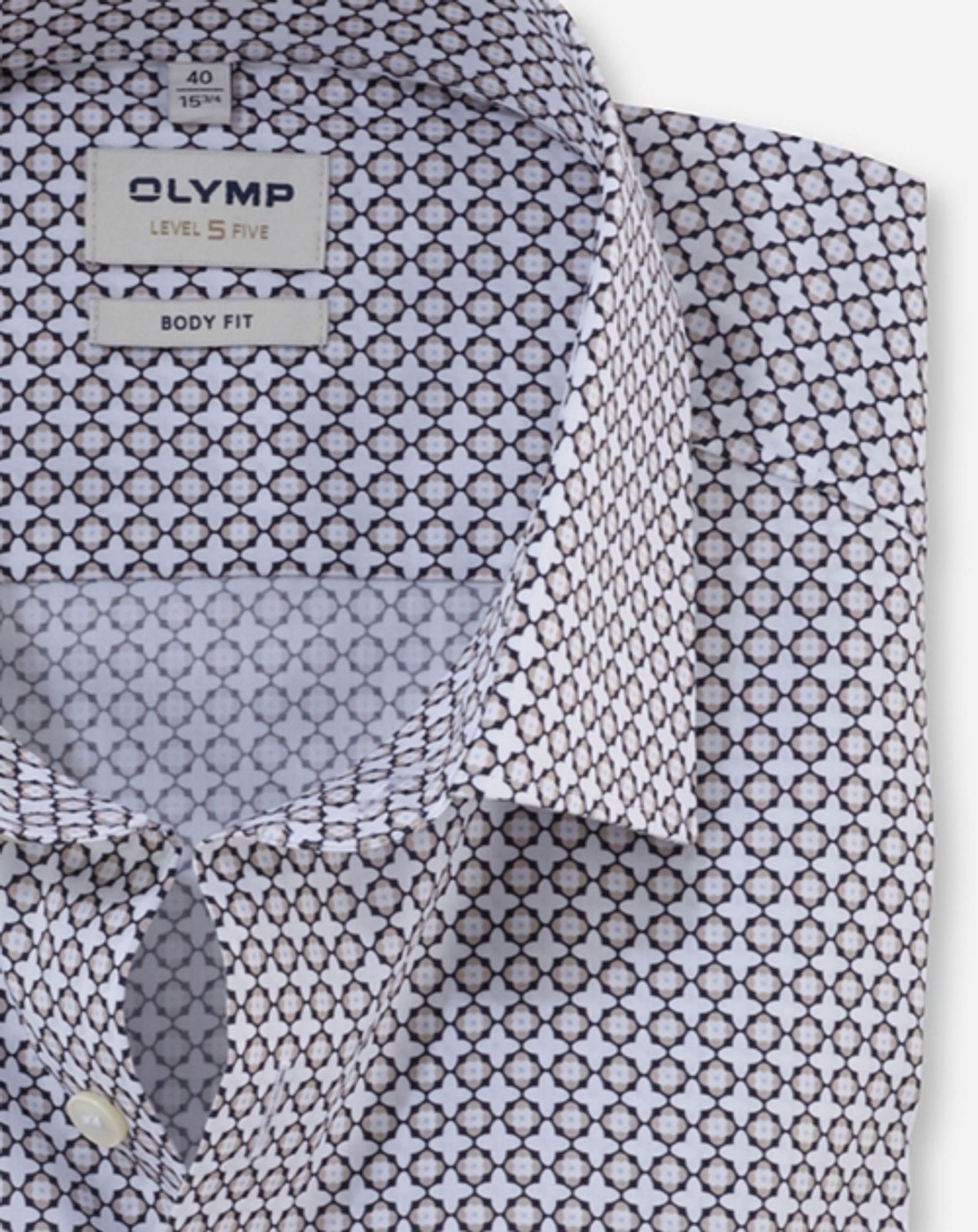 Olymp |  Olymp Hemd Modern Fit  | 45 | natur