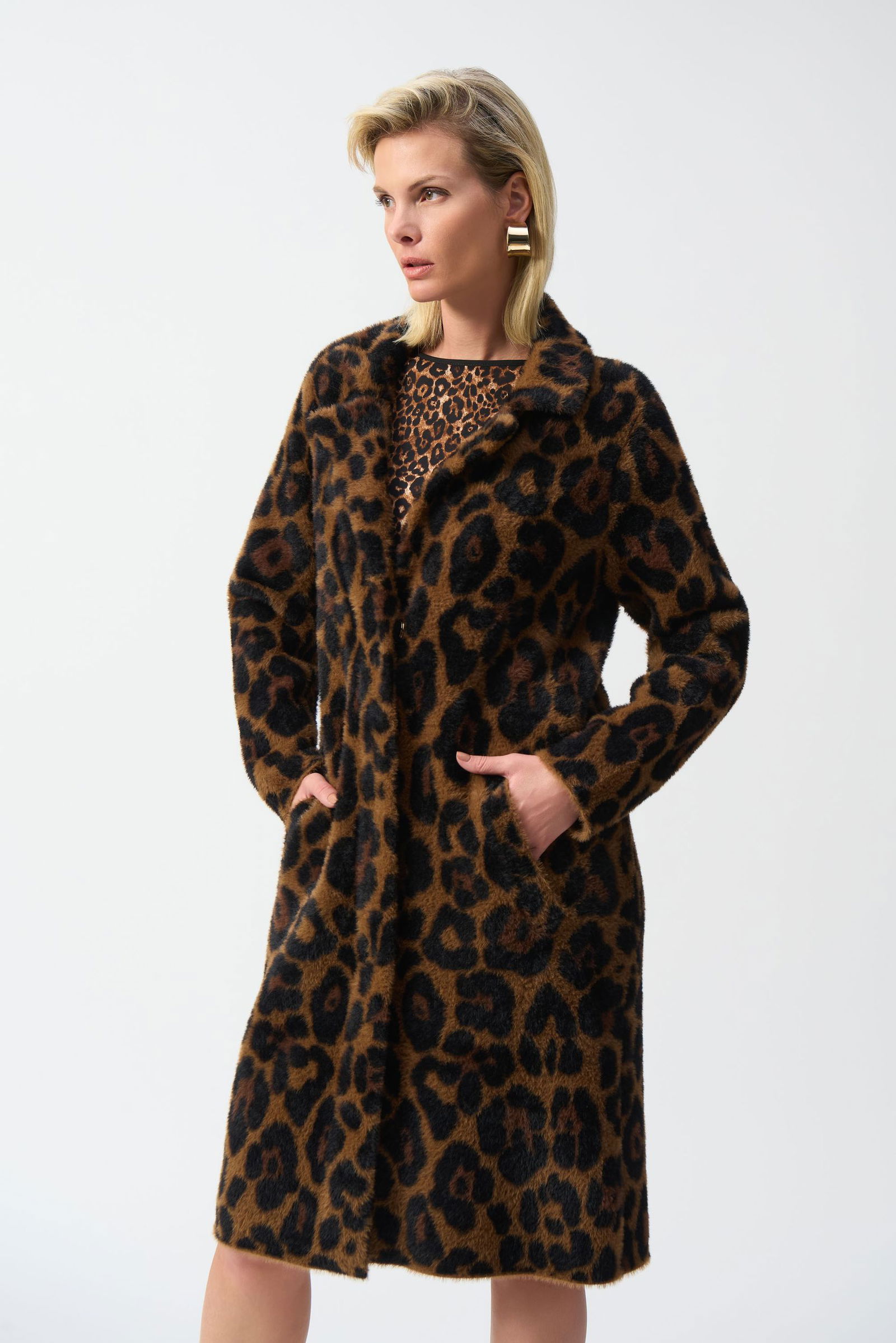 7a3c85a790e60c52ec13c1dd11979d56 Joseph Ribkoff | Joseph Ribkoff Wollmantel | M | beige/schwarz