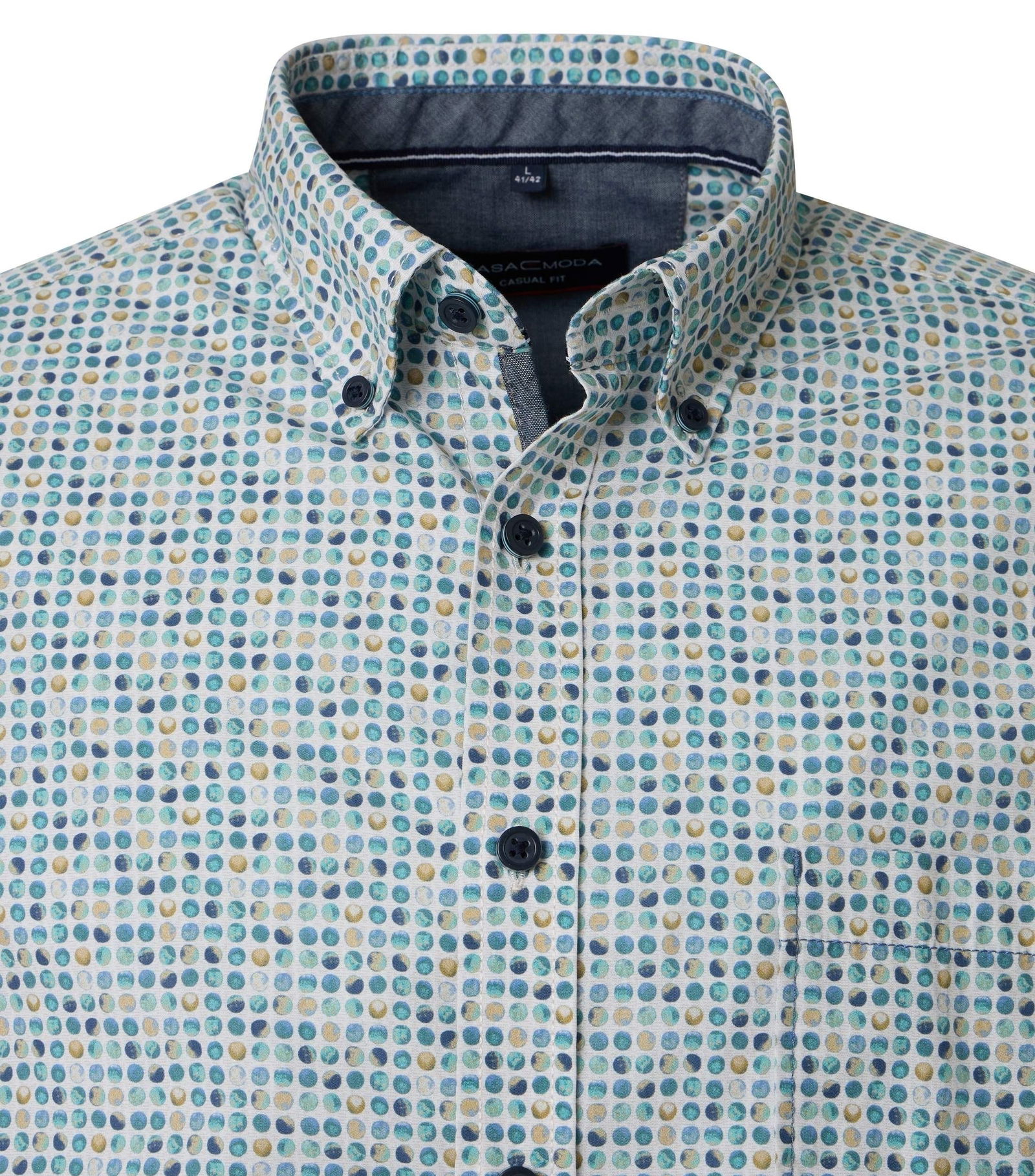 Casa Moda |  Freizeithemd | L | aqua bis petrol