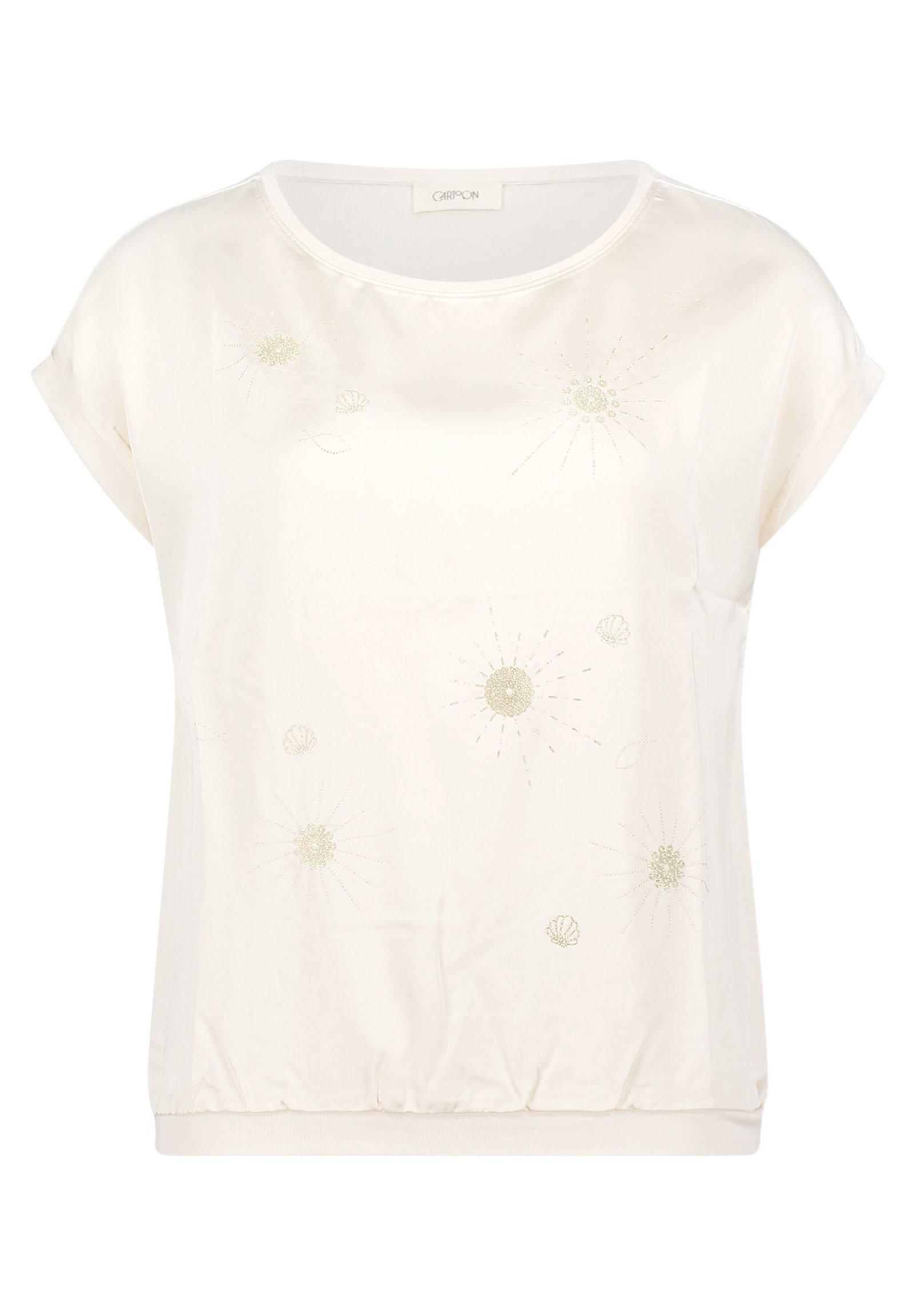 Cartoon |  Casual-Shirt | 36 | patch cream/gold