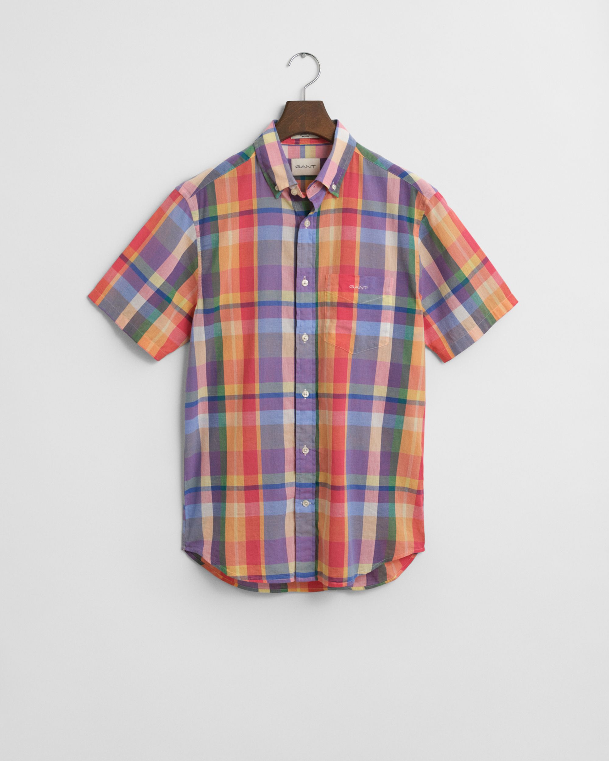  |  Regular Fit Indian Madras Kurzarmhemd | M | 2119_848