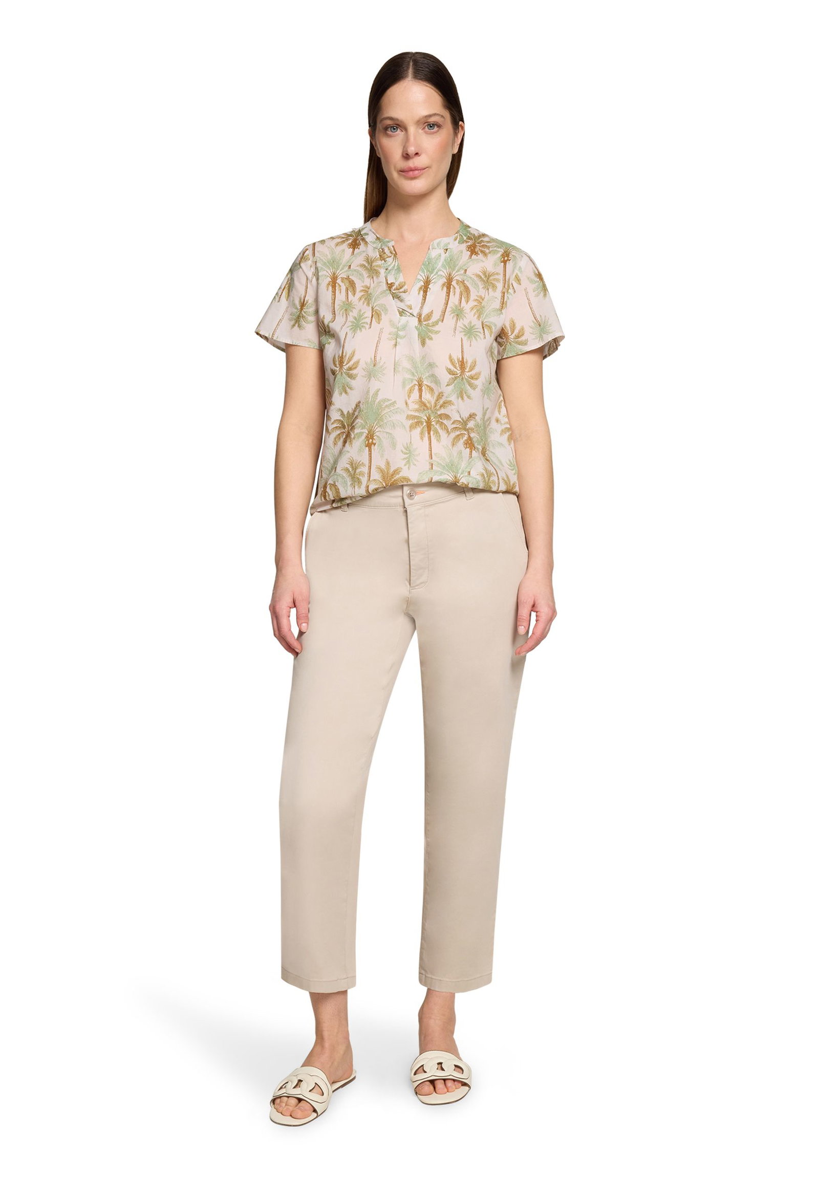 Cartoon |  Cartoon Druckbluse  | 36 | nature/green