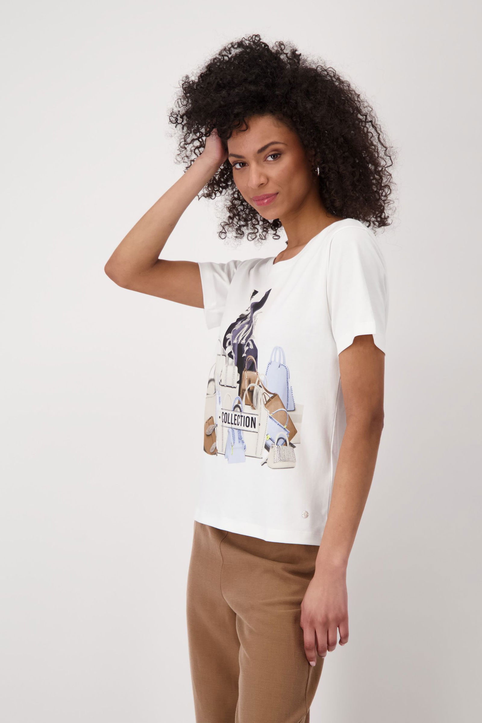 36263ba45fbe34345a28c5d8bff77929 Monari |  T-Shirt, cream | 38