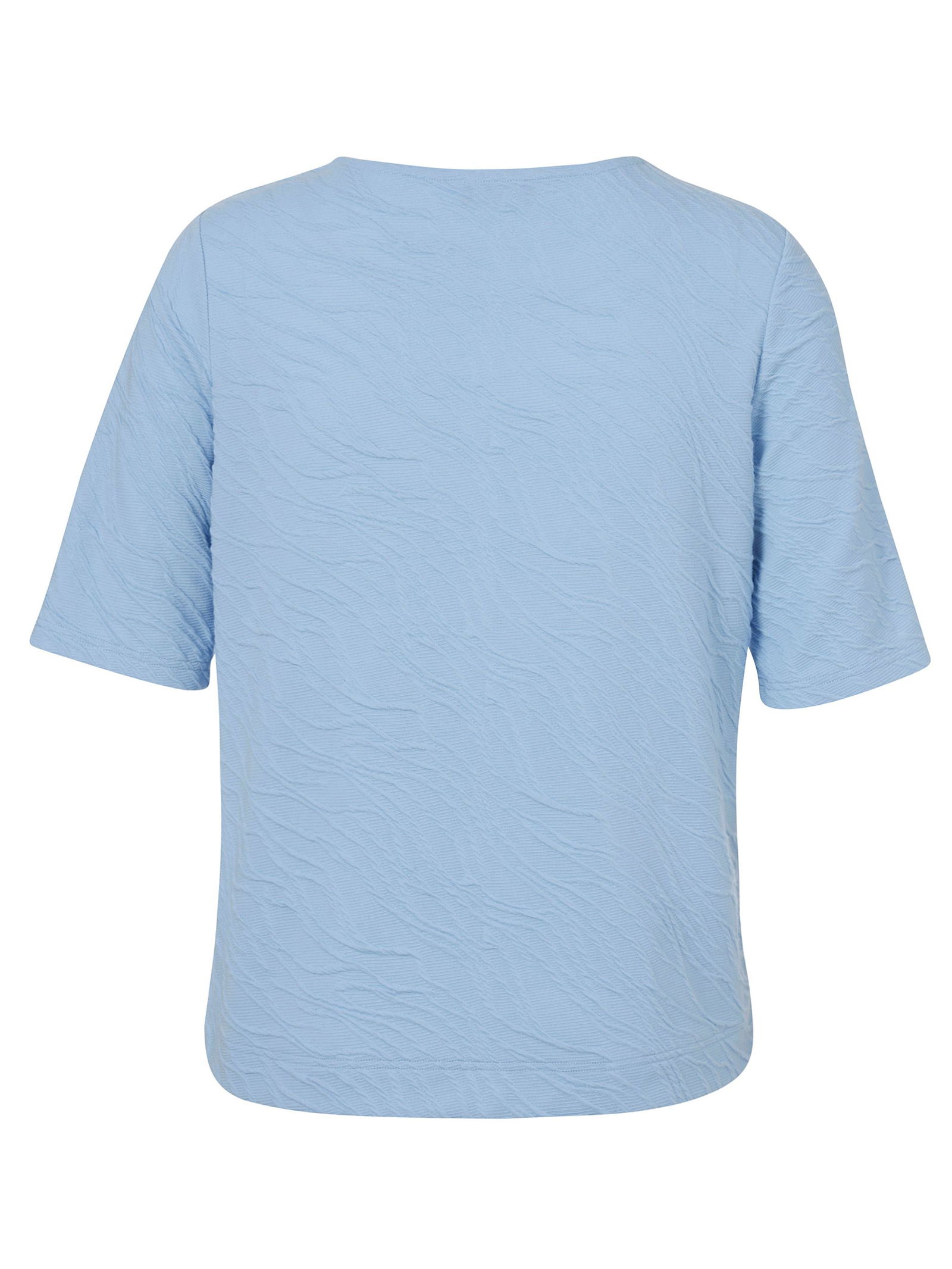 |  T-Shirt Rundhals 1/2 Arm, rot | 46 | rauchblau