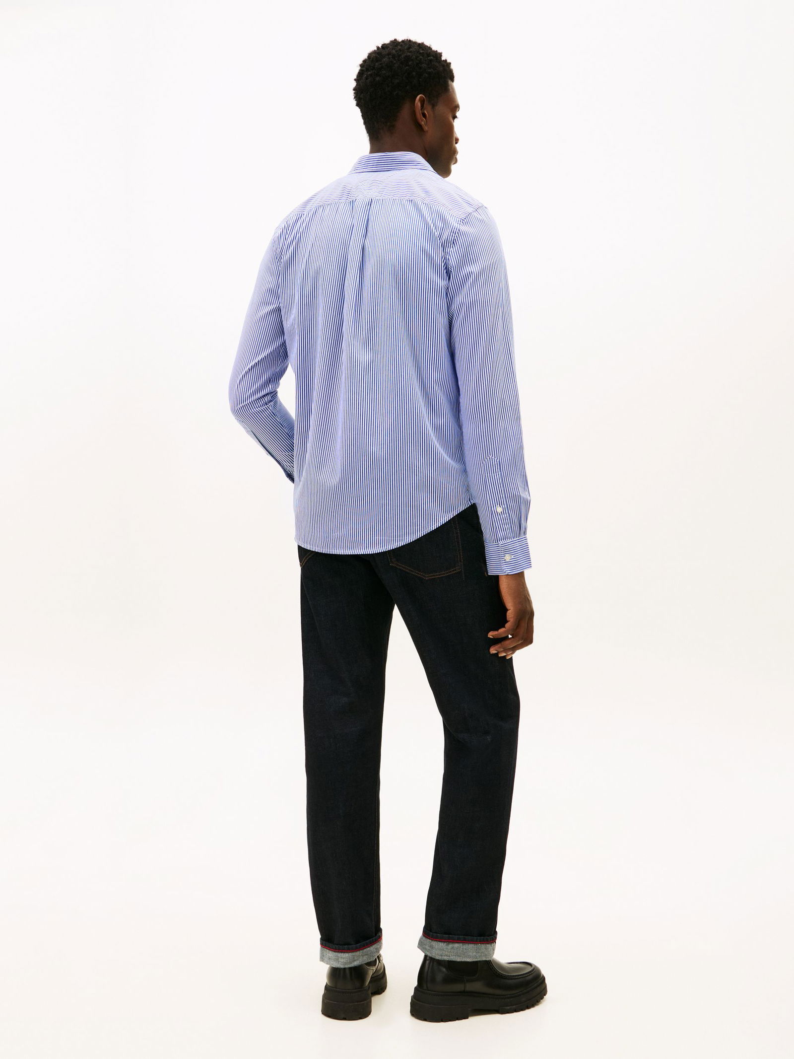 Tommy Hilfiger |  Tommy Hilfiger Hemd Modern Fit  | L | blue spell / stripe