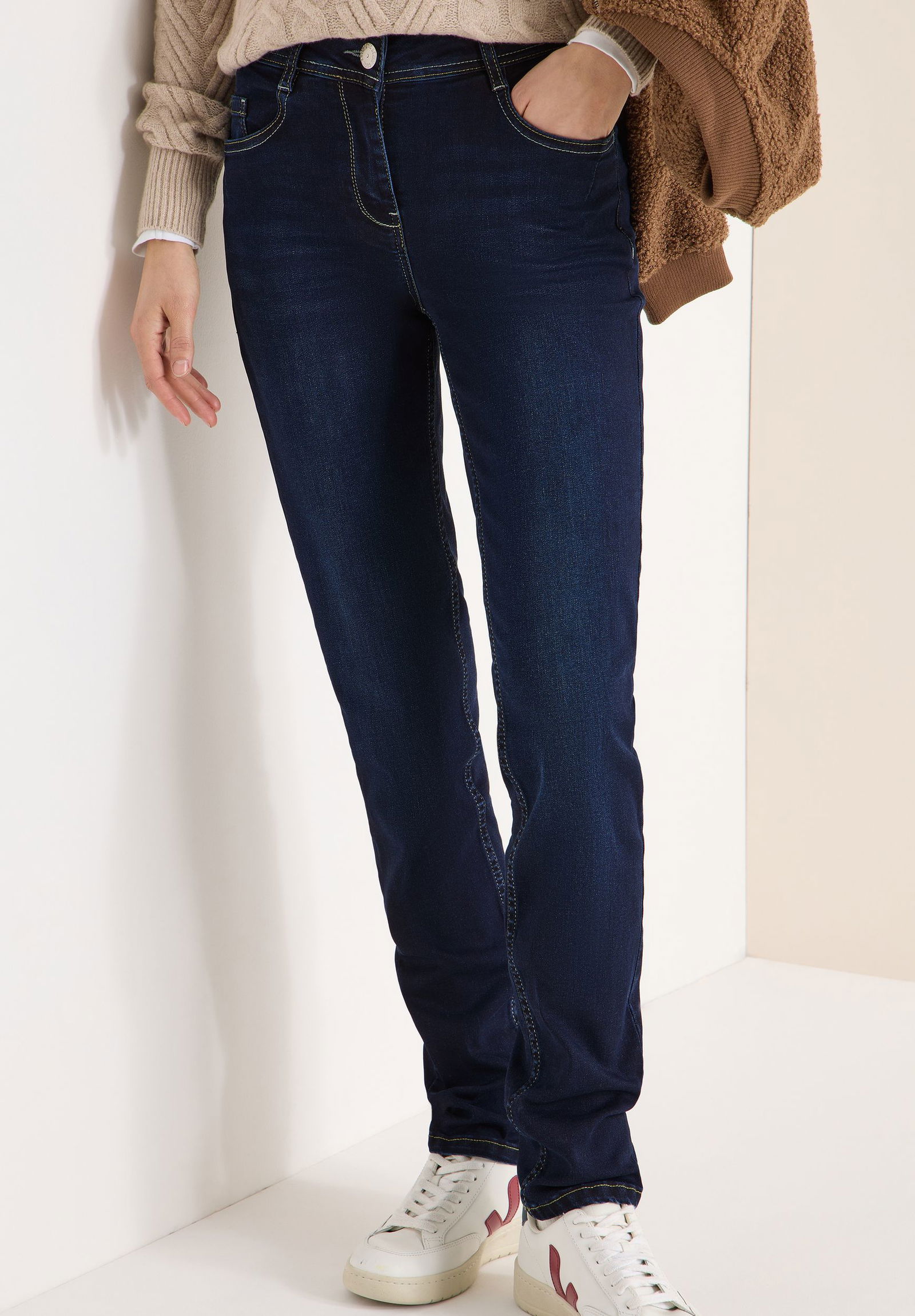 CECIL |  CECIL Slim Jeans  | 30/30 | dark blue wash