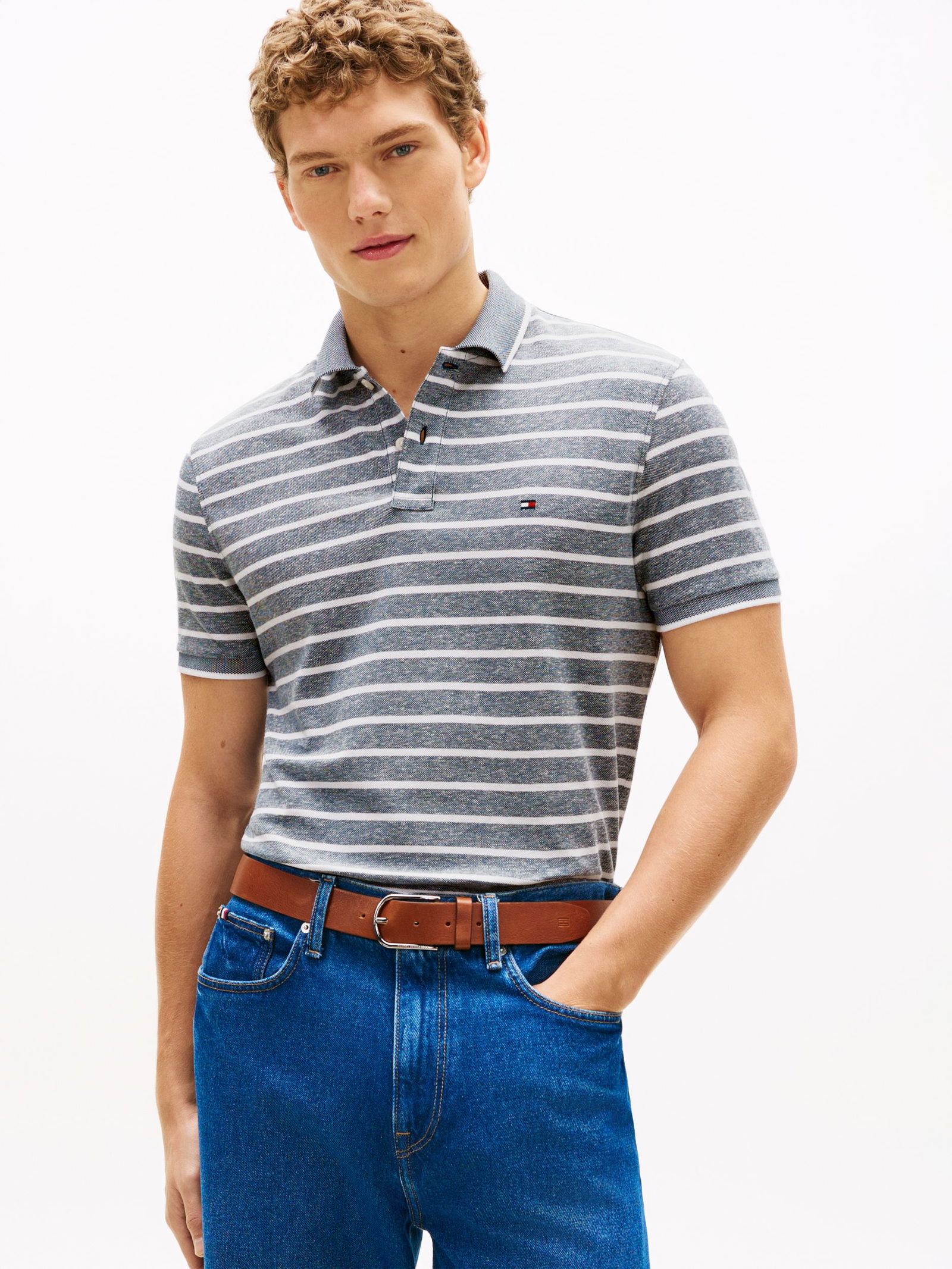 Tommy Hilfiger |  Tommy Hilfiger Poloshirt  | XXL | night sky / ivory petal