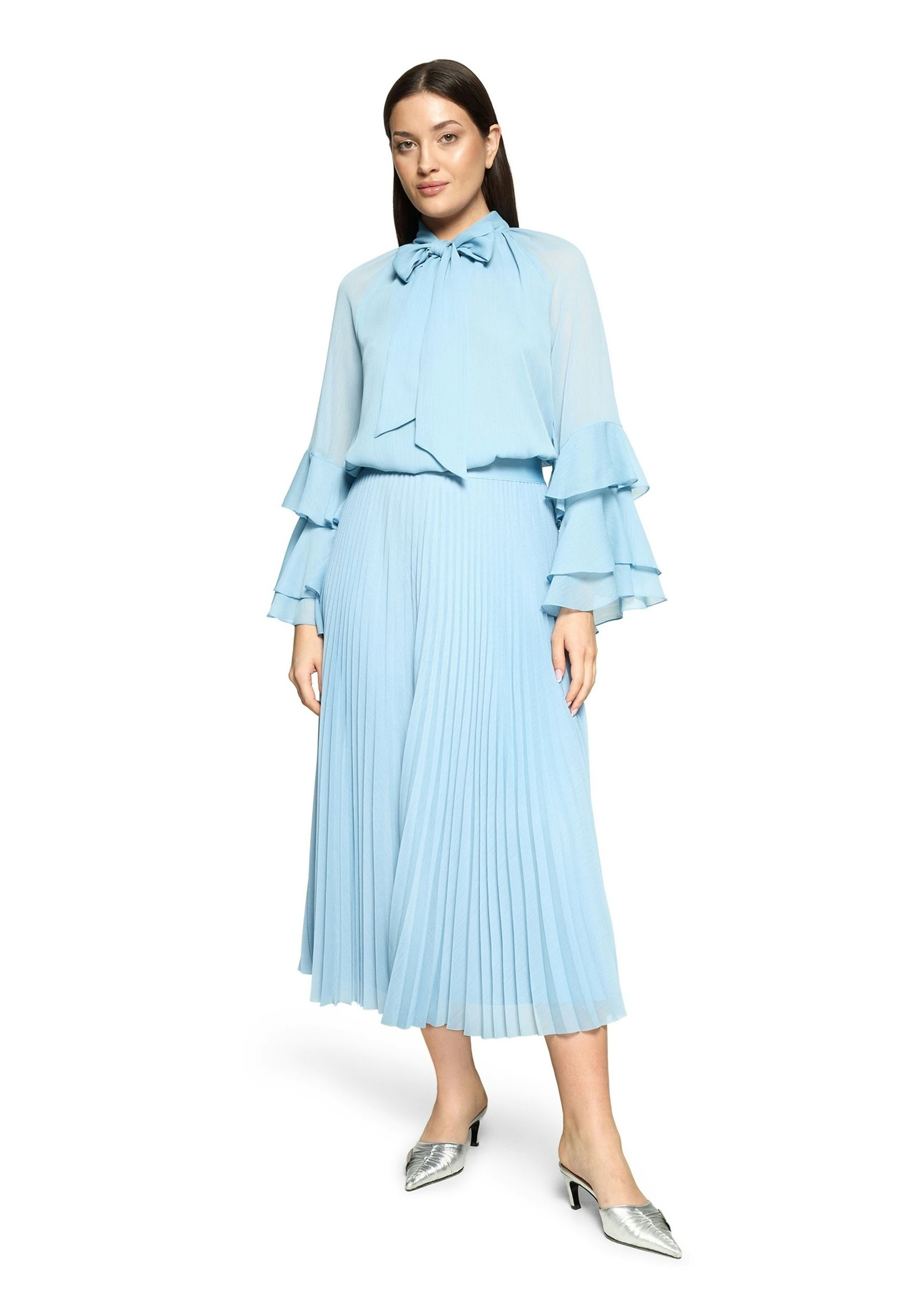 V by Vera Mont |  Chiffonbluse | 40 | velvet red