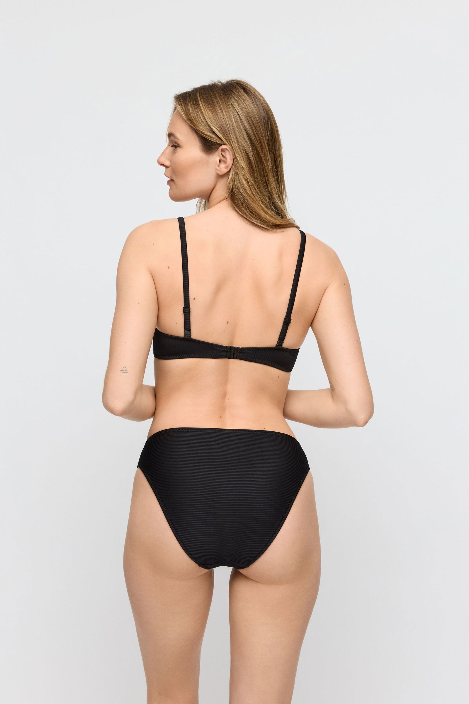 |  CASSIE schwarz Unterlegter Bikini Herzform | 75/F | schwarz