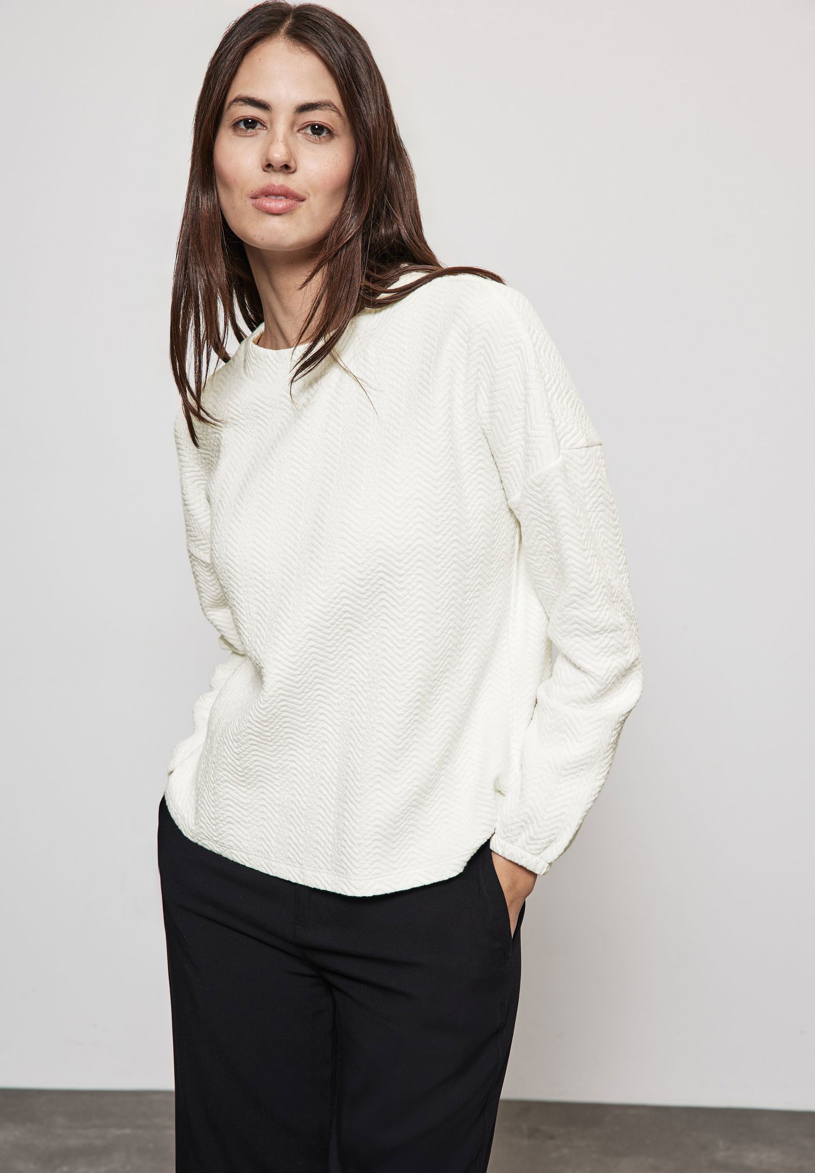 Street One |  Street One Pullover  | 42 | lucid white