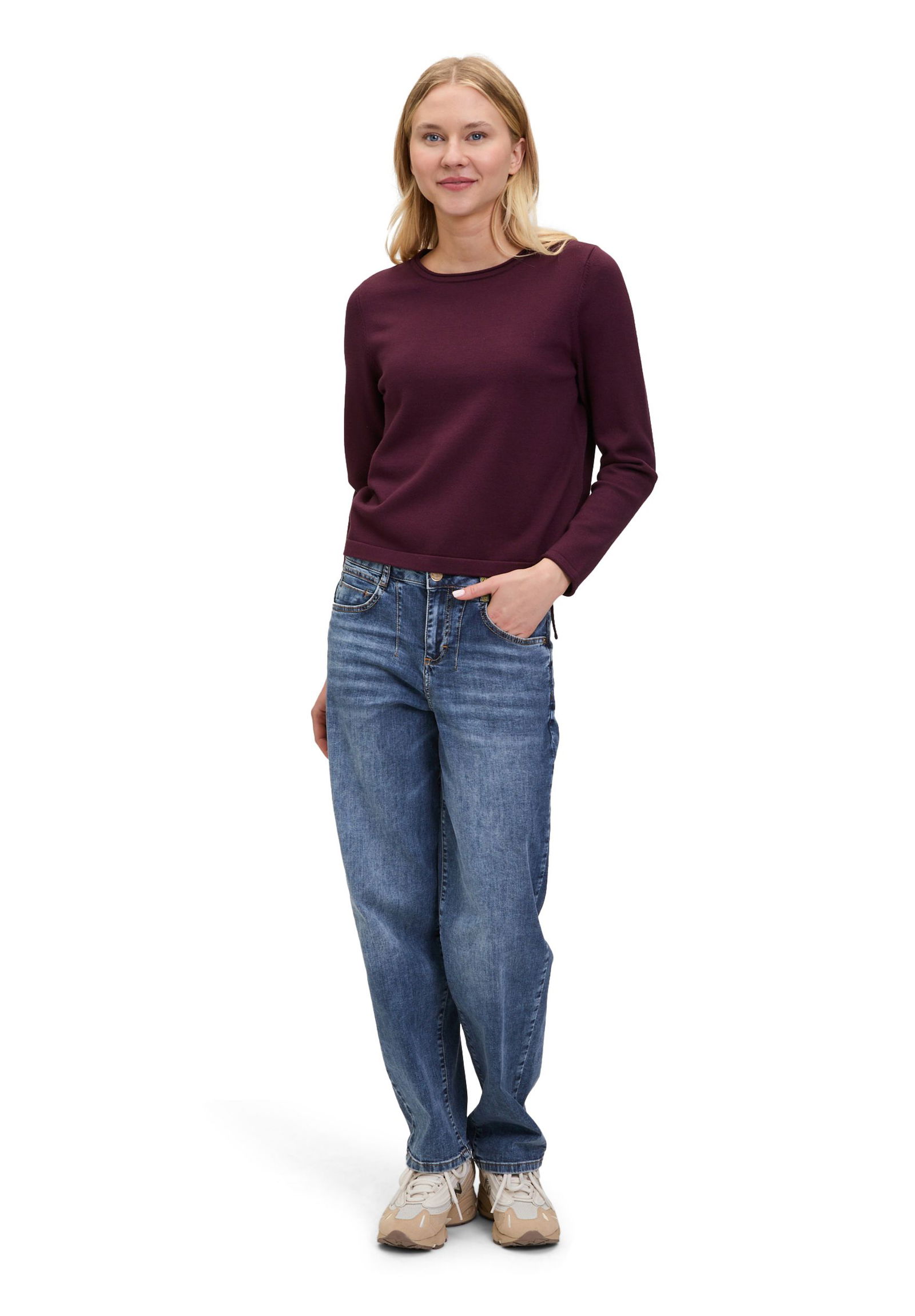 Cartoon | Cartoon Pullover | 40 | dark aubergine