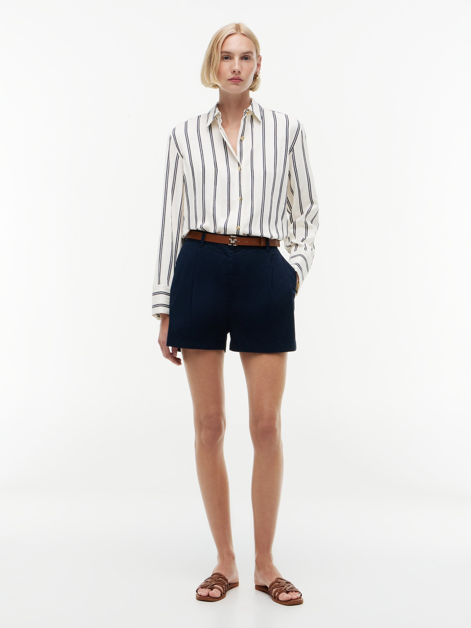 NAUTICAL STRIPE SHIRT LS, BEIGE #5