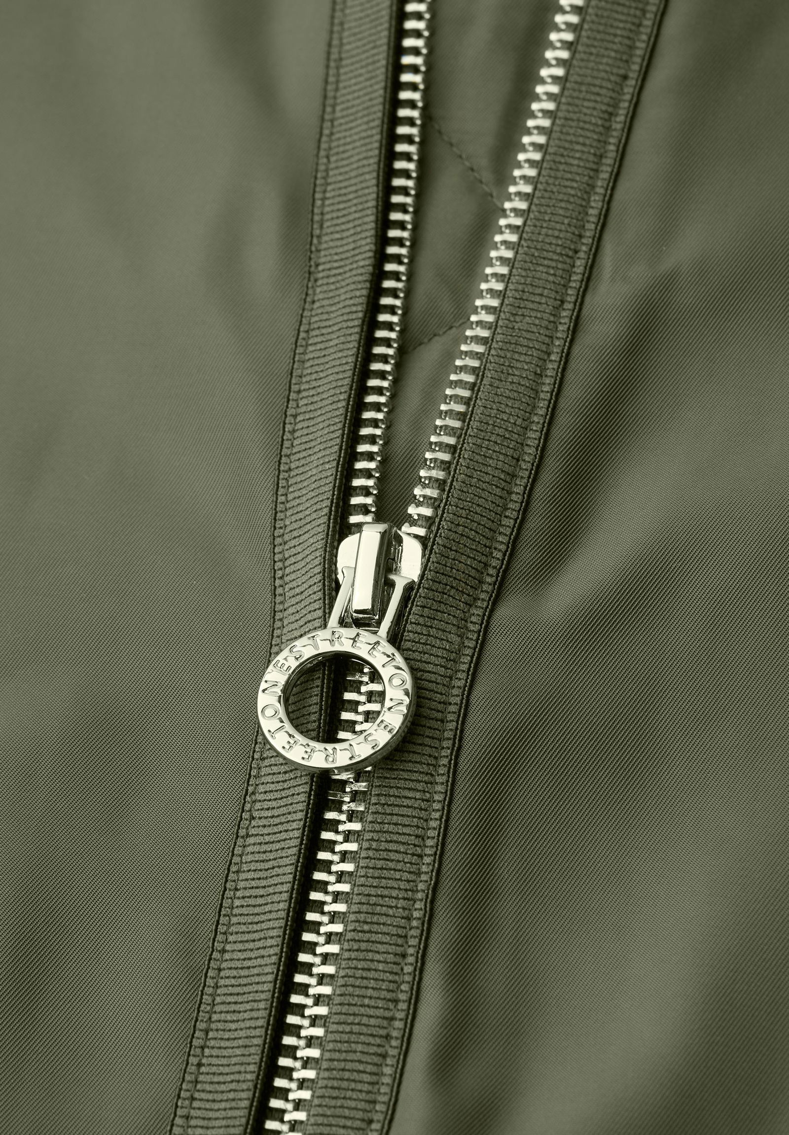 |  Long Bomber Jkt w. College Det, powder beige | 38 | 4565_17226