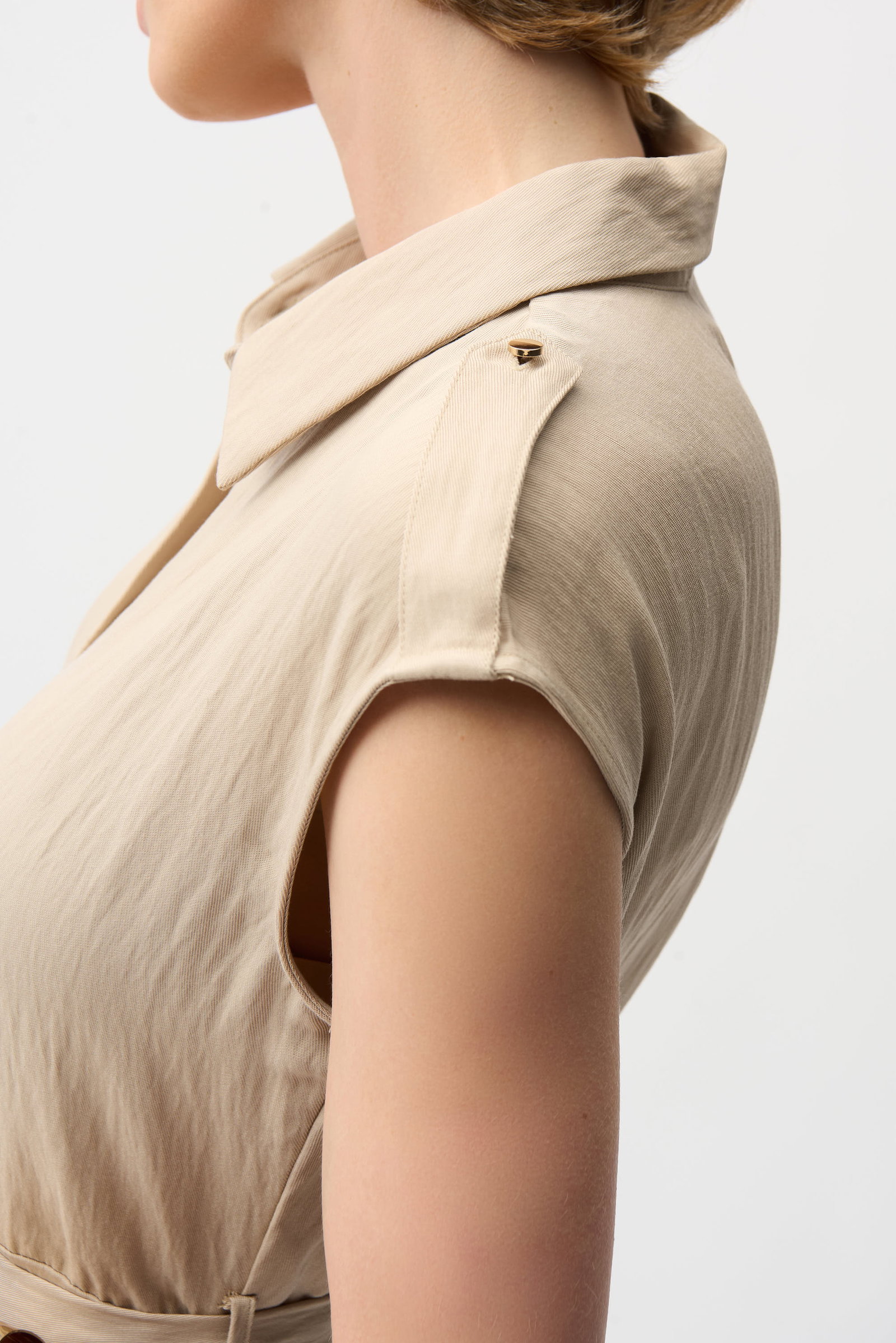 Joseph Ribkoff strukturiertes Hemdblusenkleid mit Schärpe #3