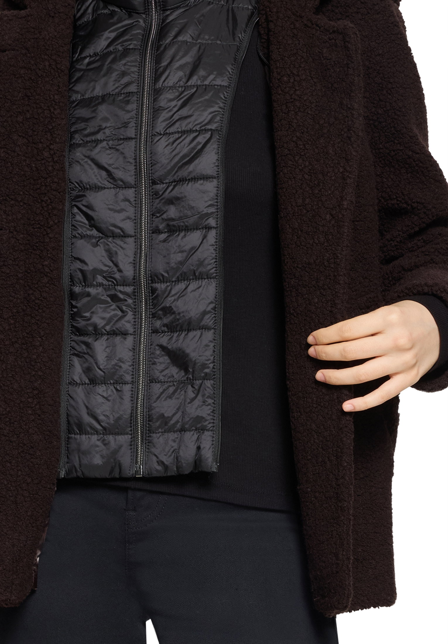 Jacke Wolle, Dark Brown Melange #8