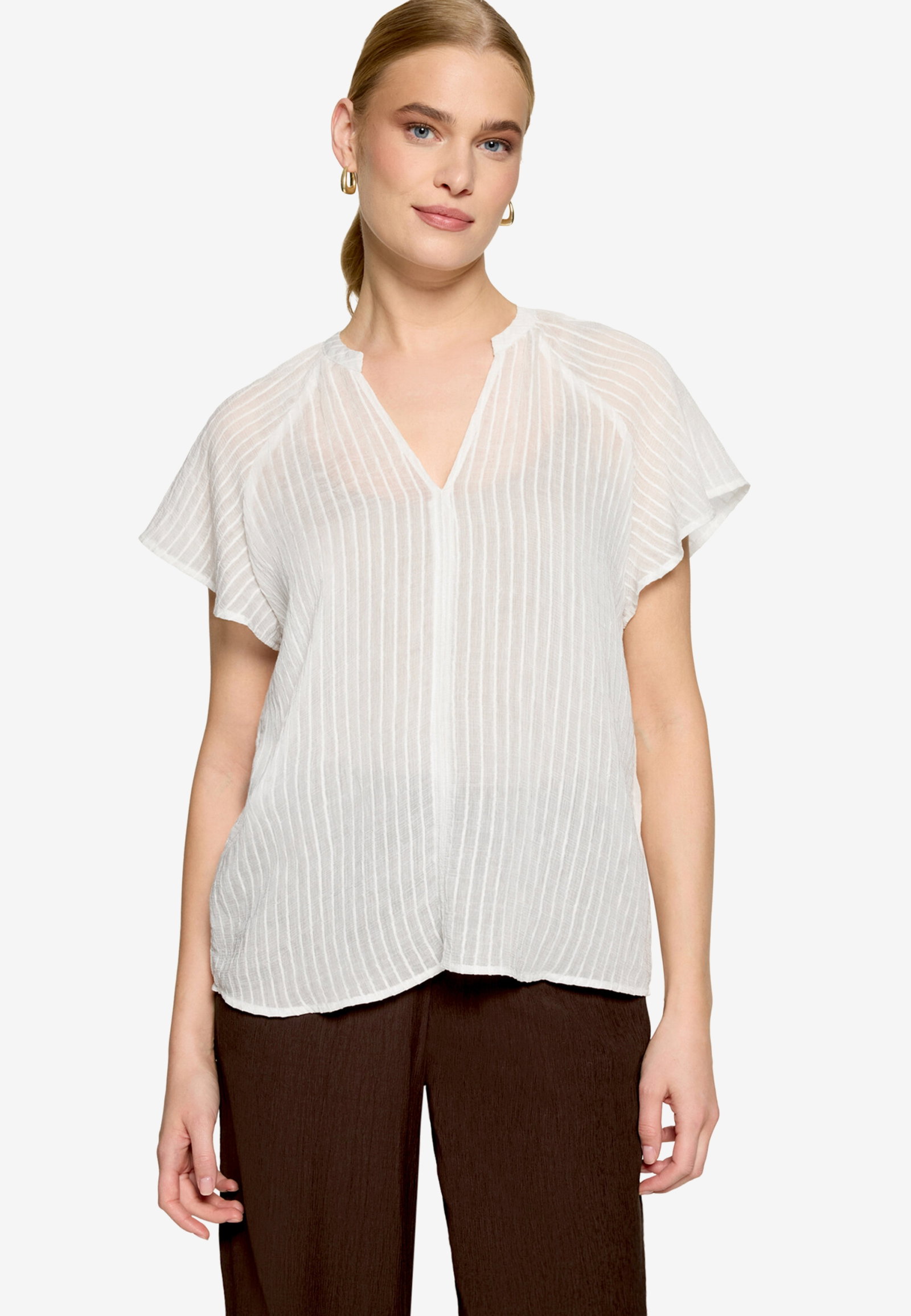 Bluse Lang 1/2 Arm, Offwhite #2
