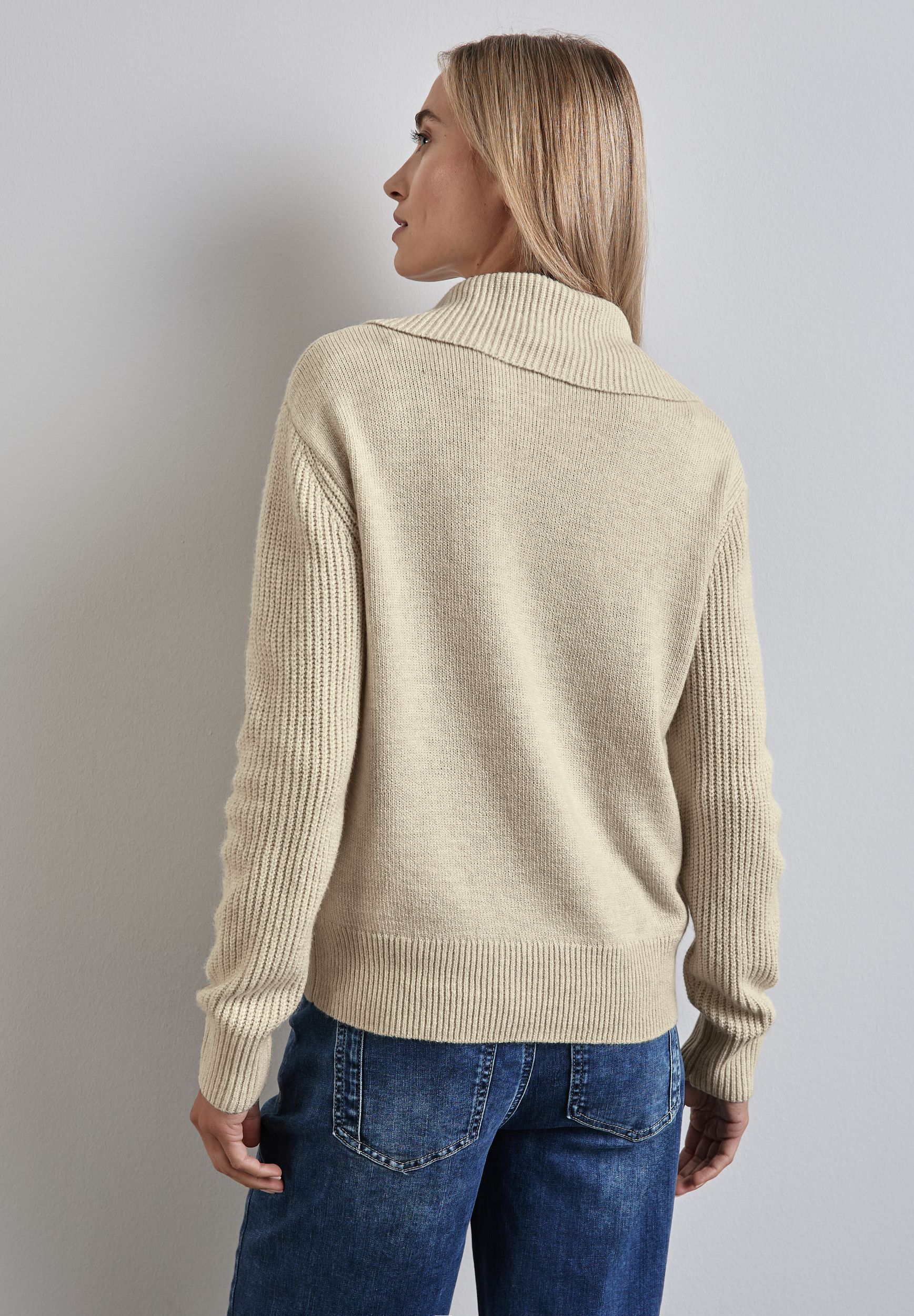 Street One |  Street One Kaschmir-Pullover  | 44 | oak beige melange