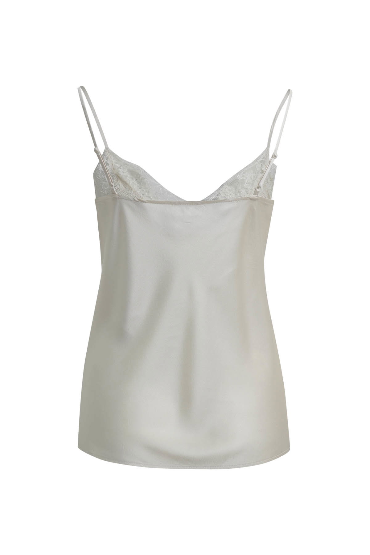 WOVEN TOP W/ ADJUSTABLE STRAPS LACE, CREAM #4