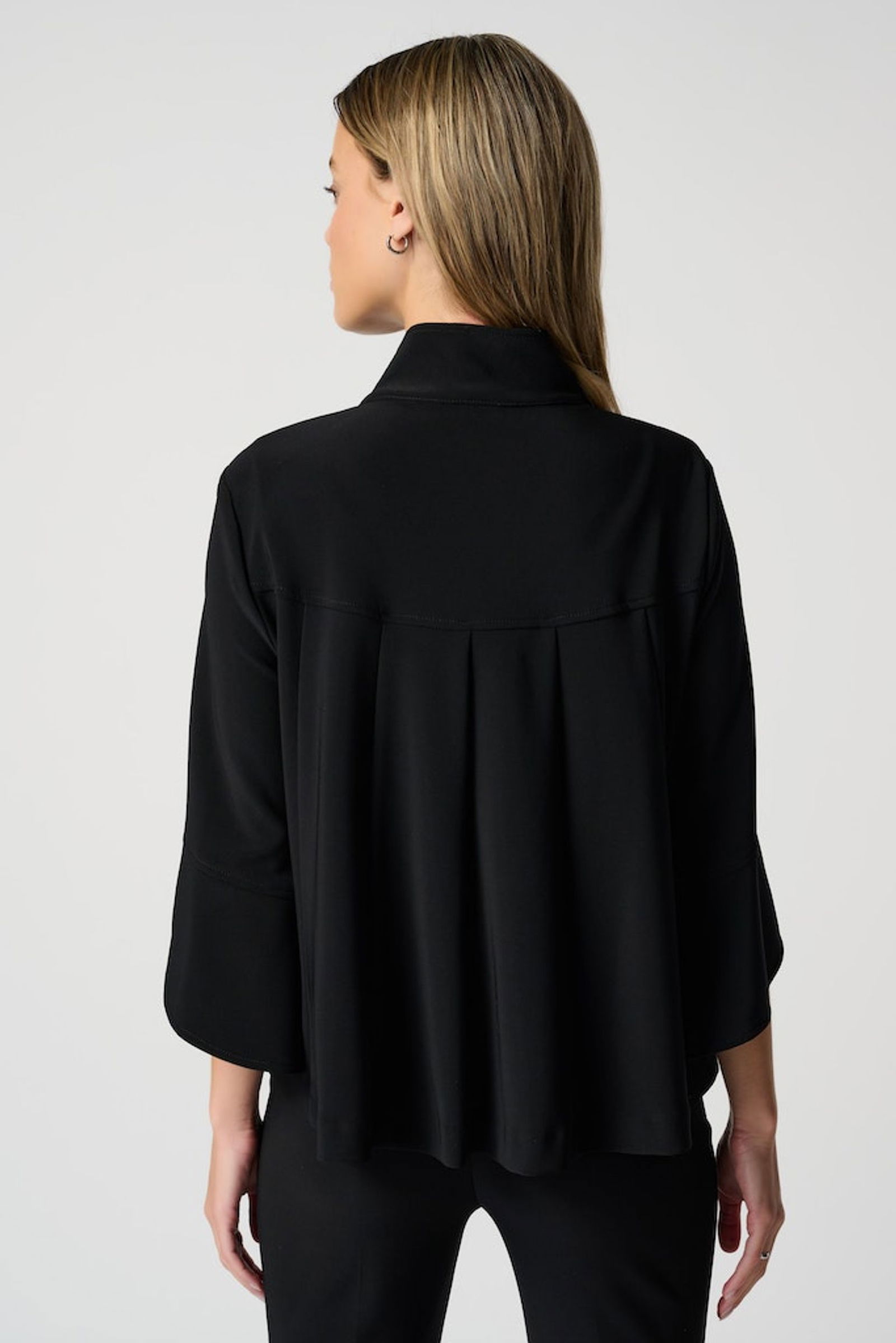 Joseph Ribkoff |  Joseph Ribkoff Trapezjacke mit Stehkragen und Tulpenärmeln | 40 | schwarz