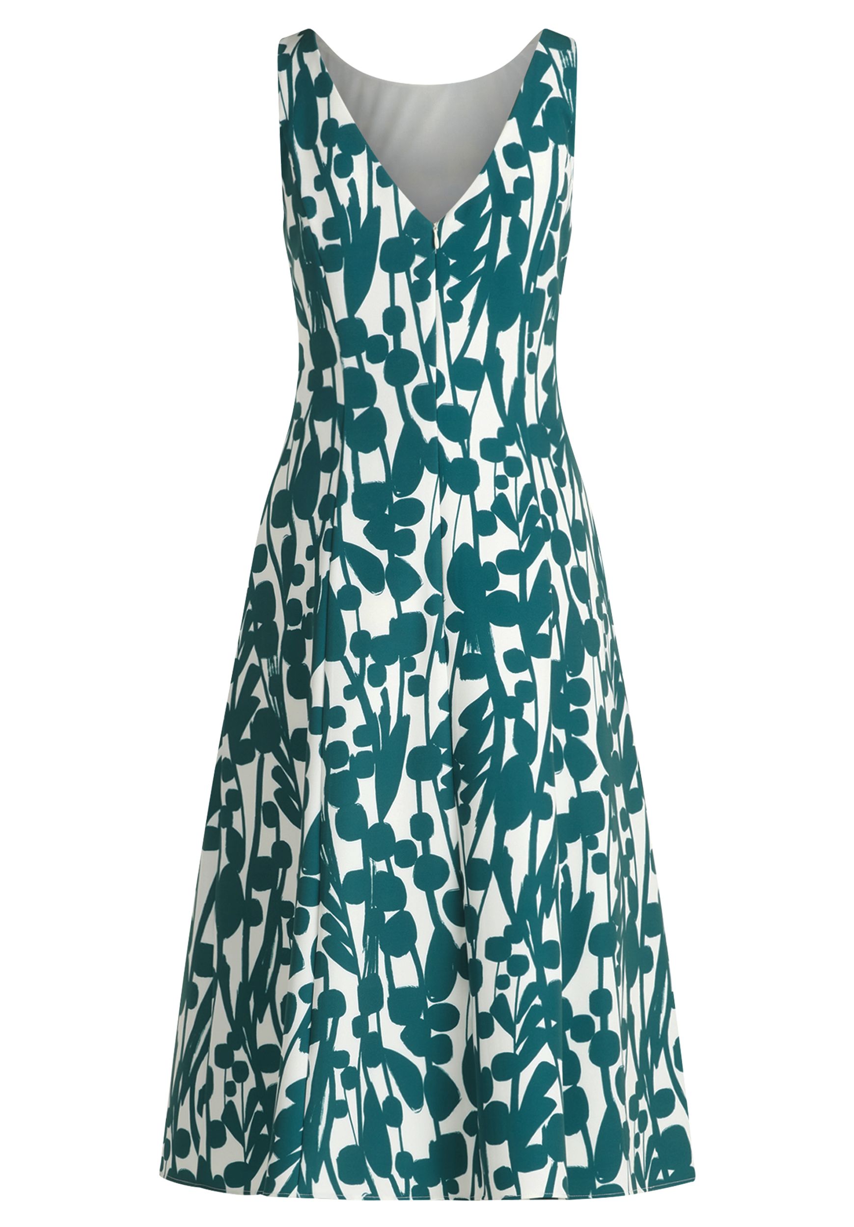 Vera Mont |  Vera Mont Kurzes Kleid  | 44 | cream/dark green