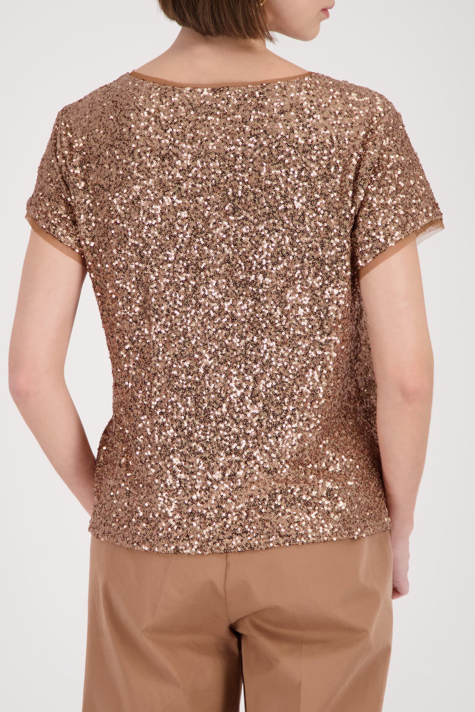 Monari |  T-Shirt, mocca | 36