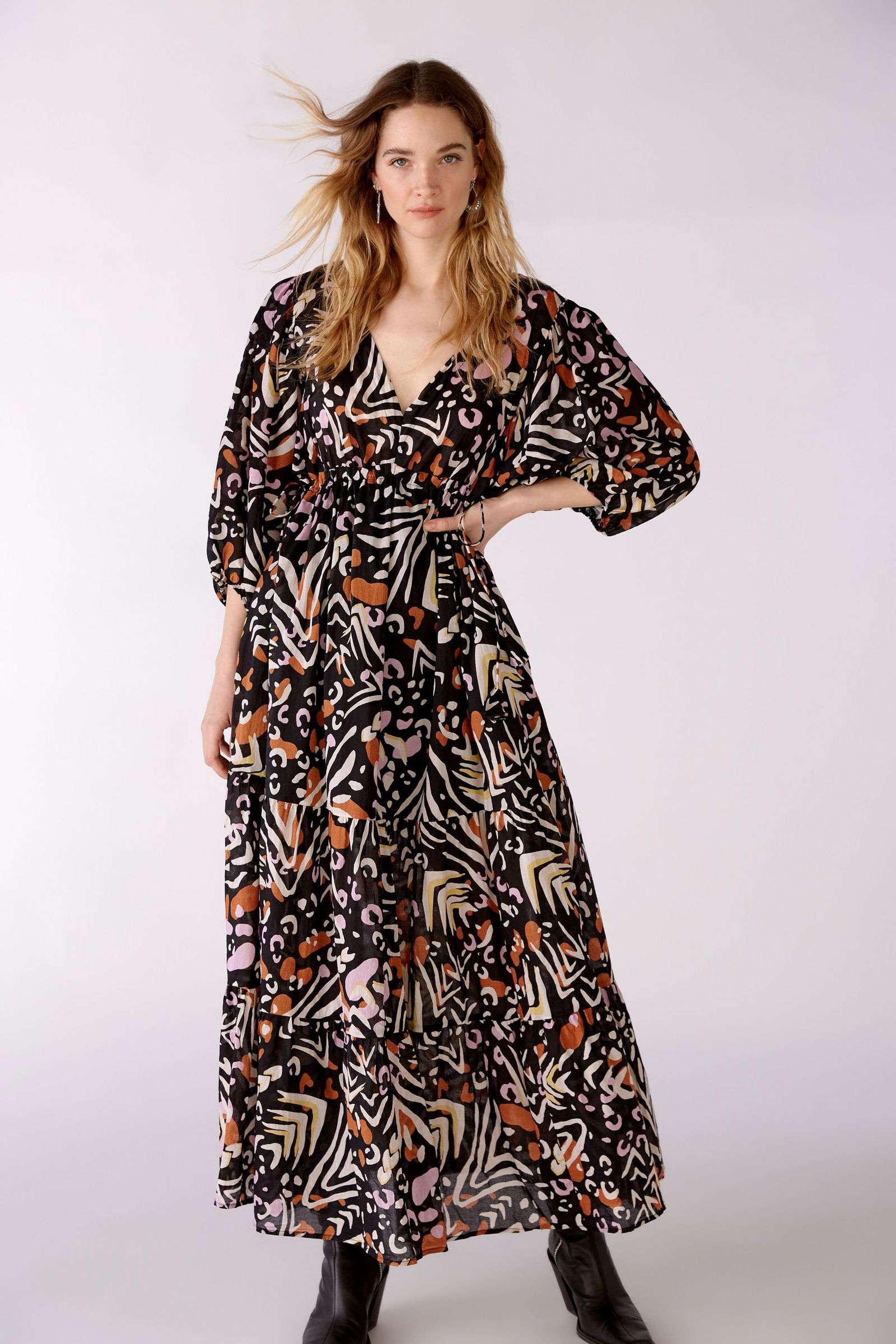 Maxikleid im angesagtem Druck