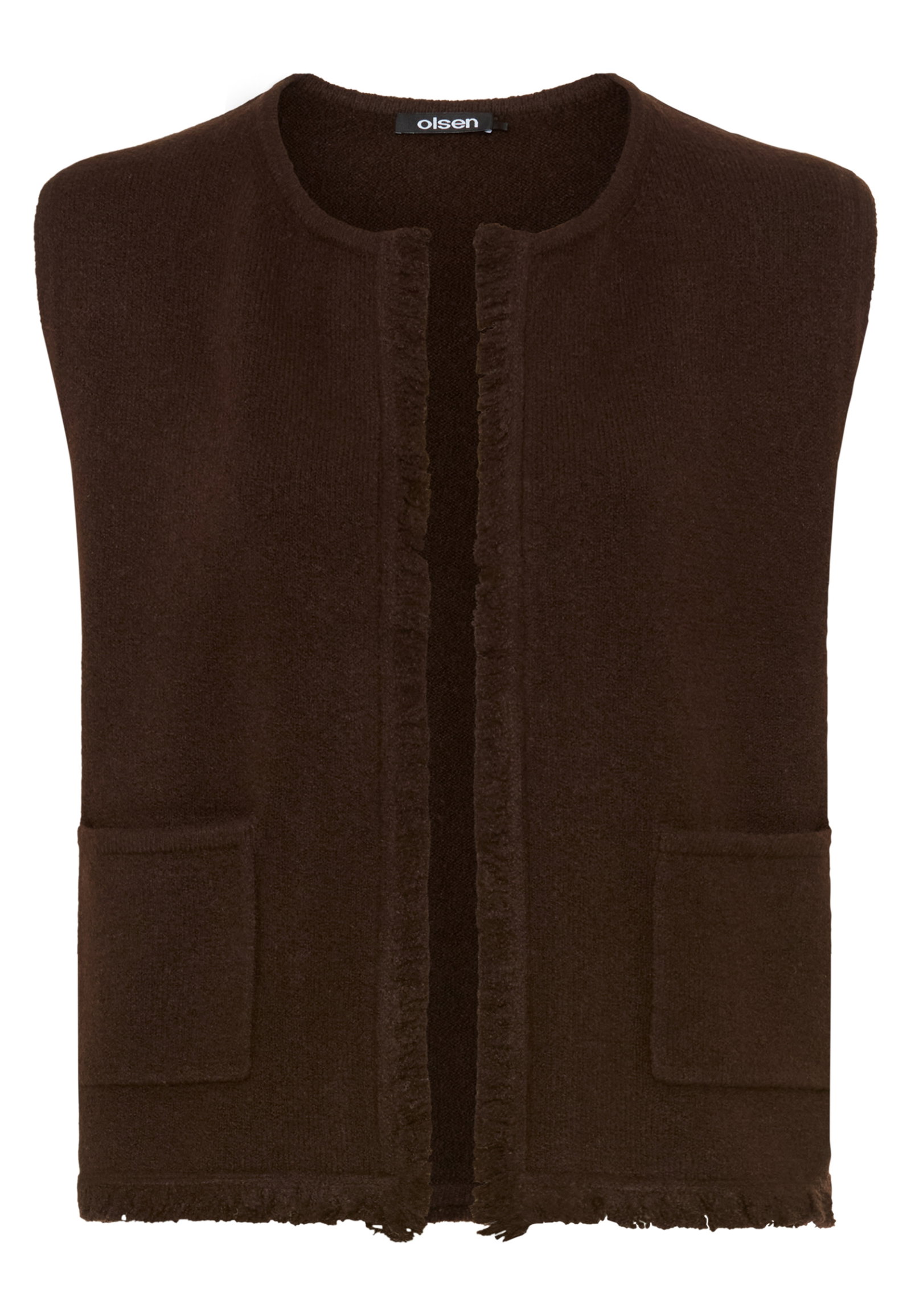 Cardigan Sleeveless, Coffee Bean #1