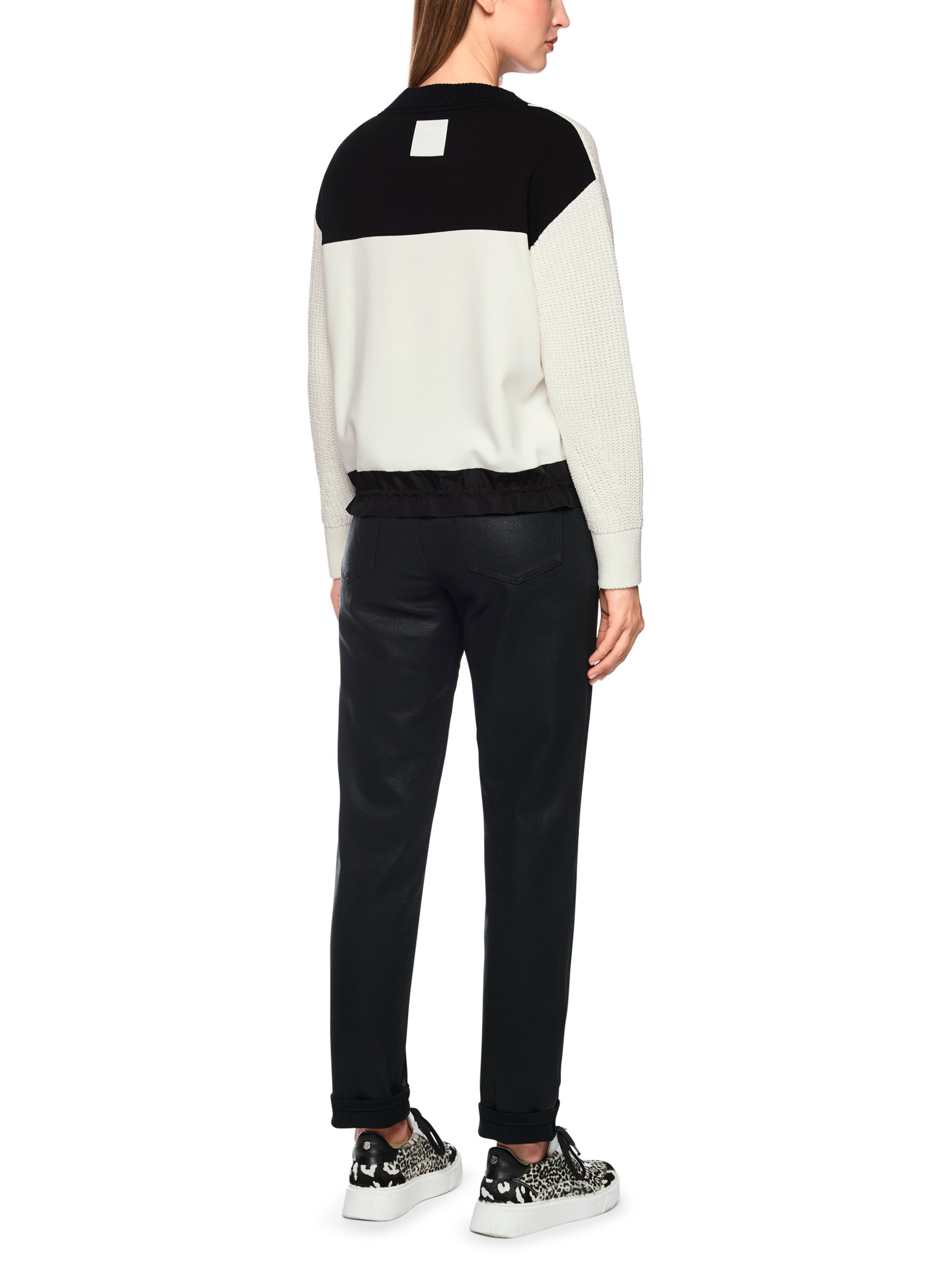 Pullover, white and black #3