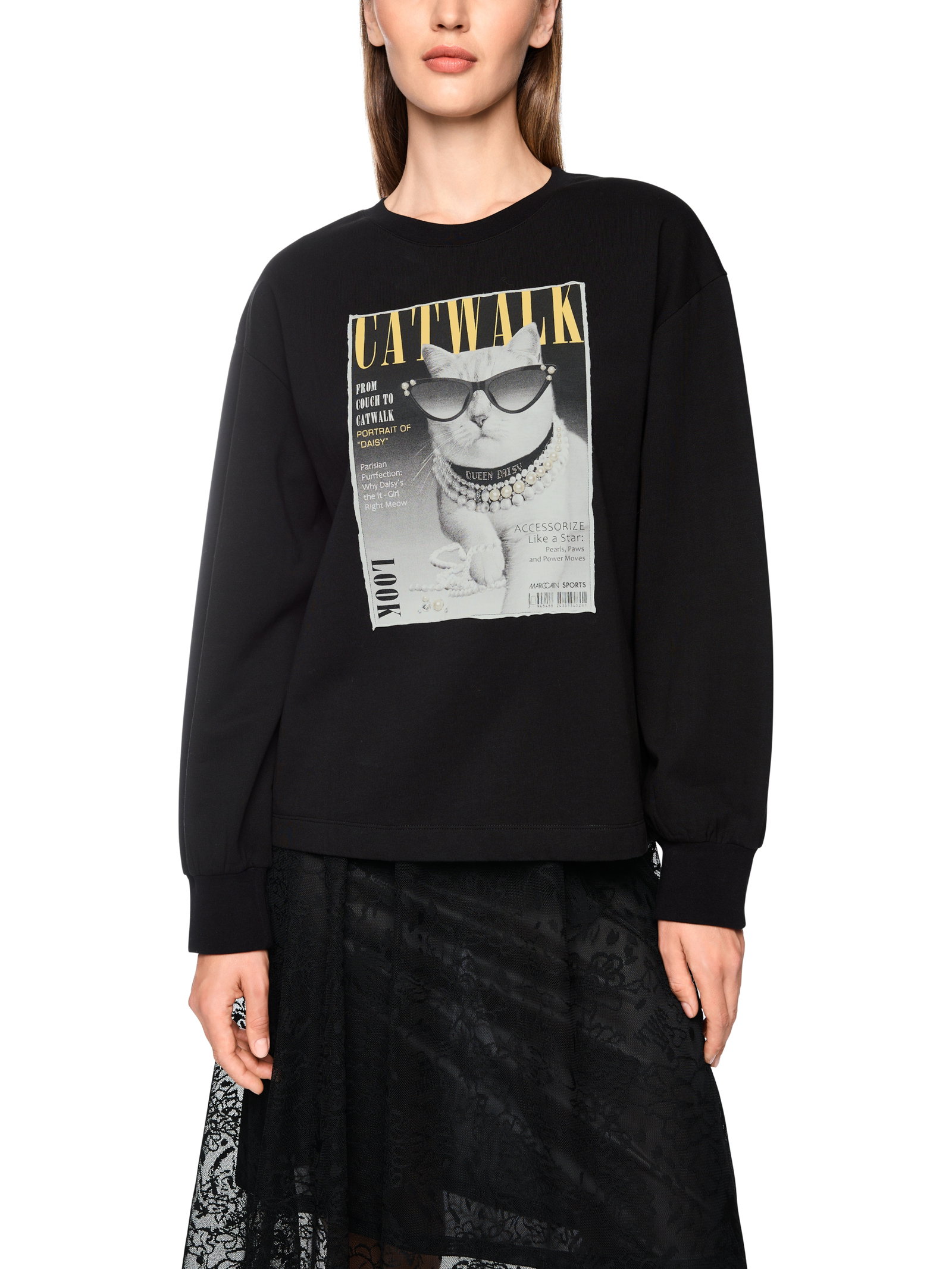 Sweat-Shirt, black new #5