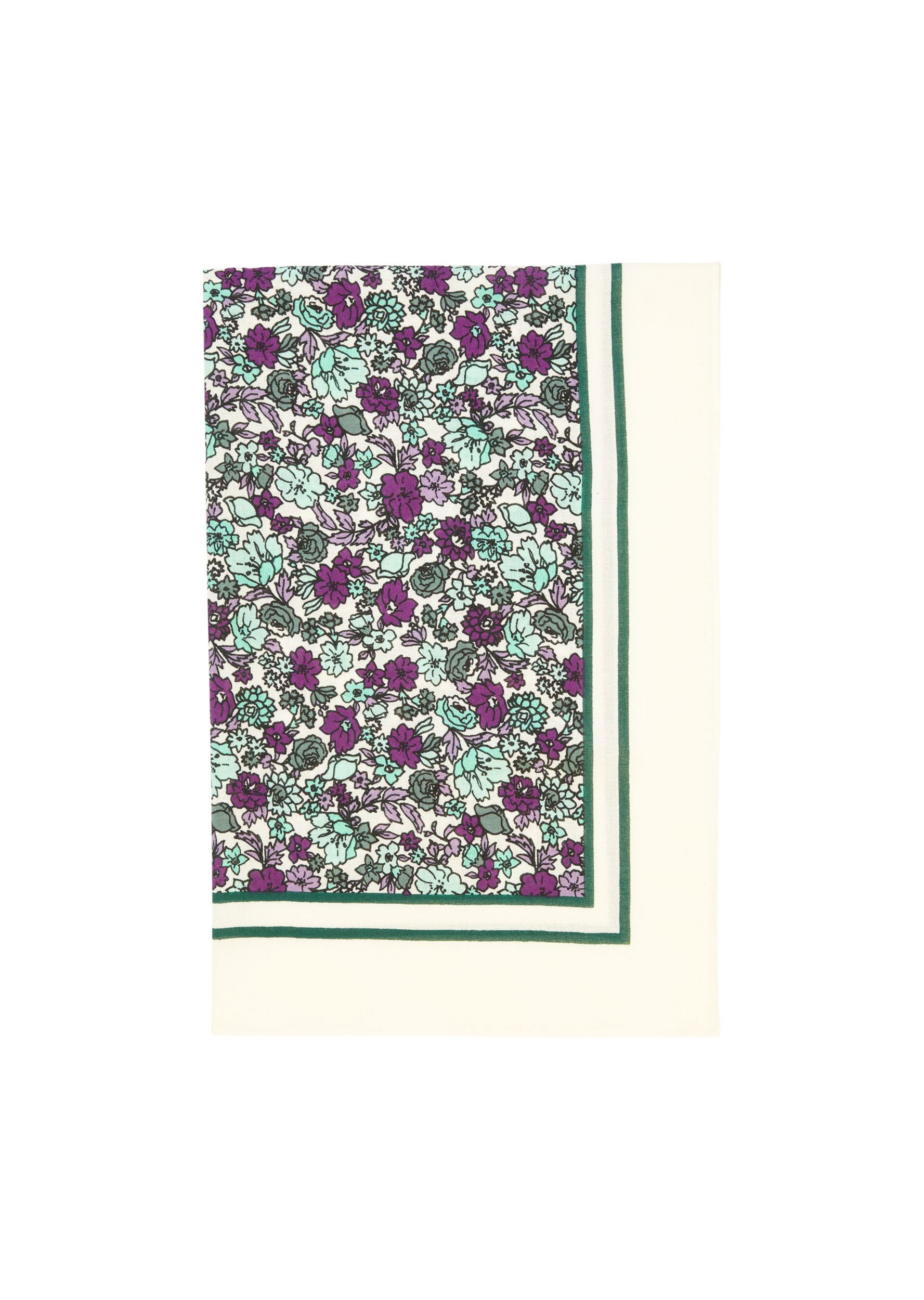 Quadratisches Damen Tuch mit floralem Muster