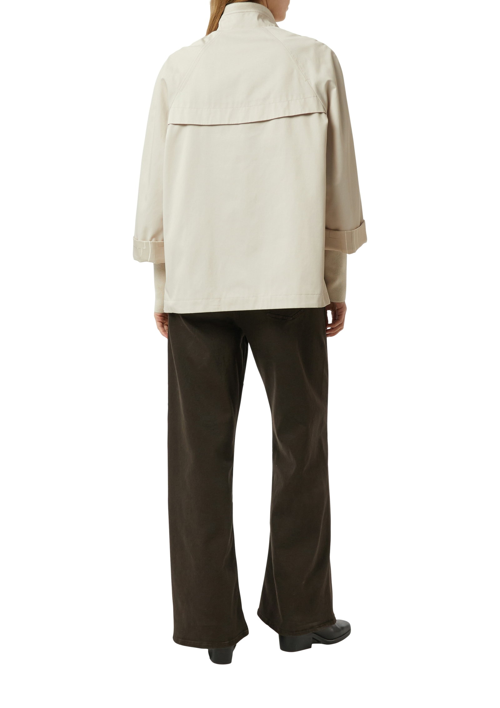 Comma Cape-Jacke im Relaxed Fit mit Stehkragen und Rippbündchen #2