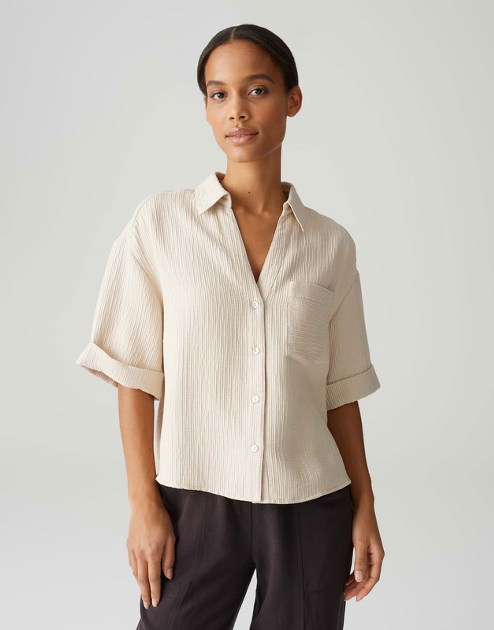 db6c5793d9d72f4932c18113e1960ce8 Opus | Opus Druckbluse | 38 | natural glaze