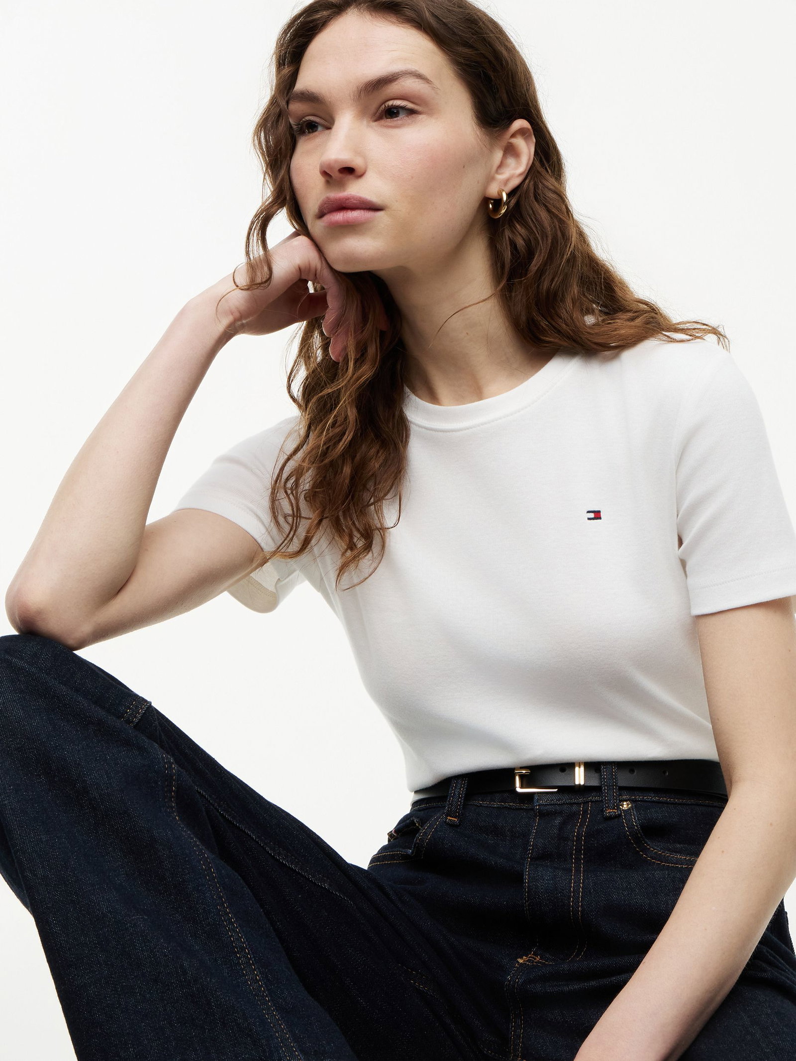 Tommy Hilfiger |  Tommy Hilfiger Slim Cody T-Shirt | XL | ecru