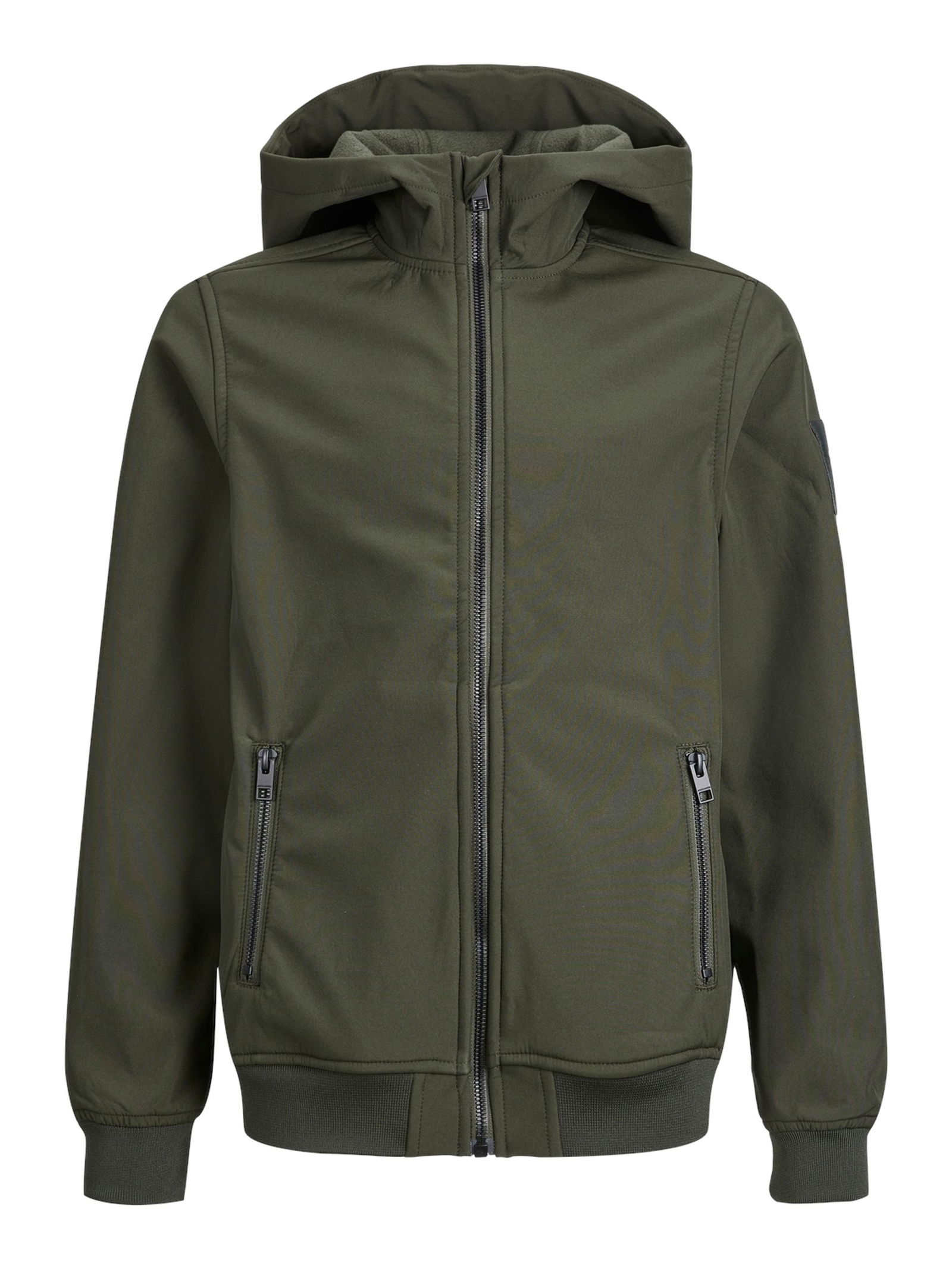 2d8f7f27c7a66af057c1c6f28c9a9b9f Jack&Jones |  JJEBASIC SOFTSHELL HOOD NOOS JNR | 140 | dunkelgrün